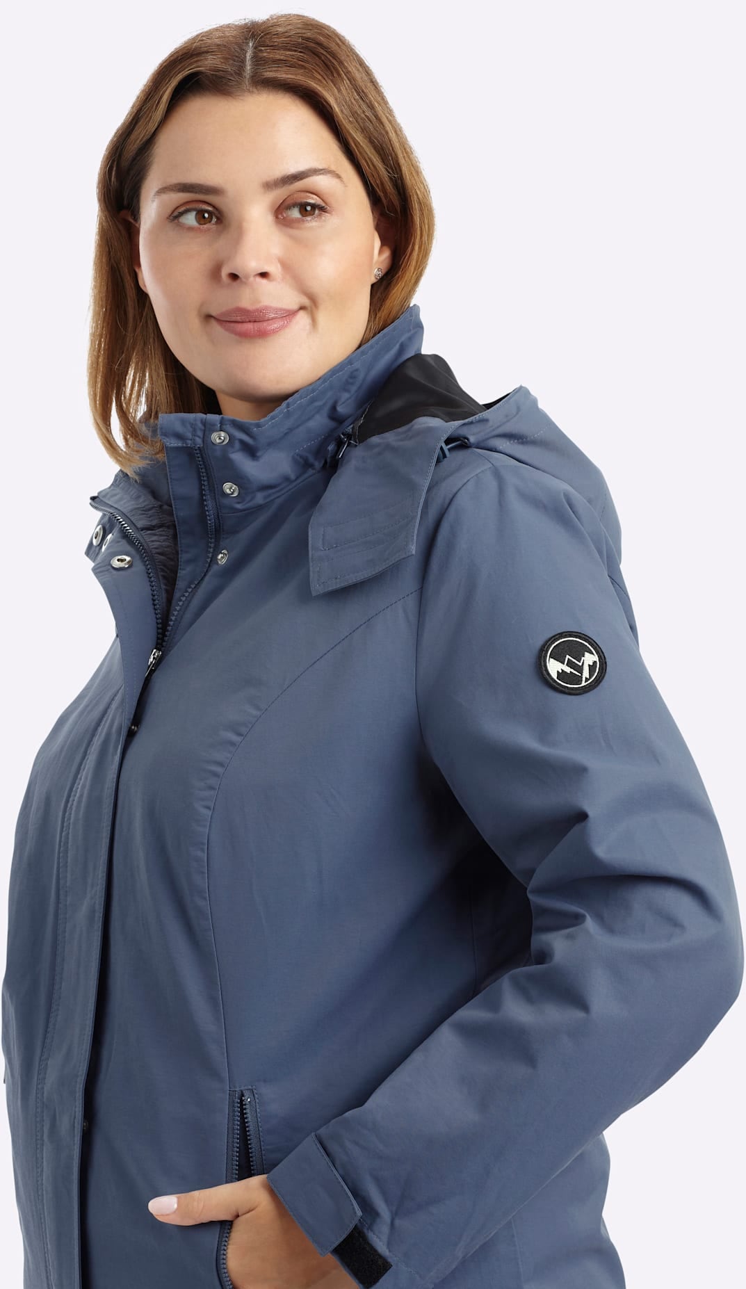 Sheego Veste de pluie avec capuche