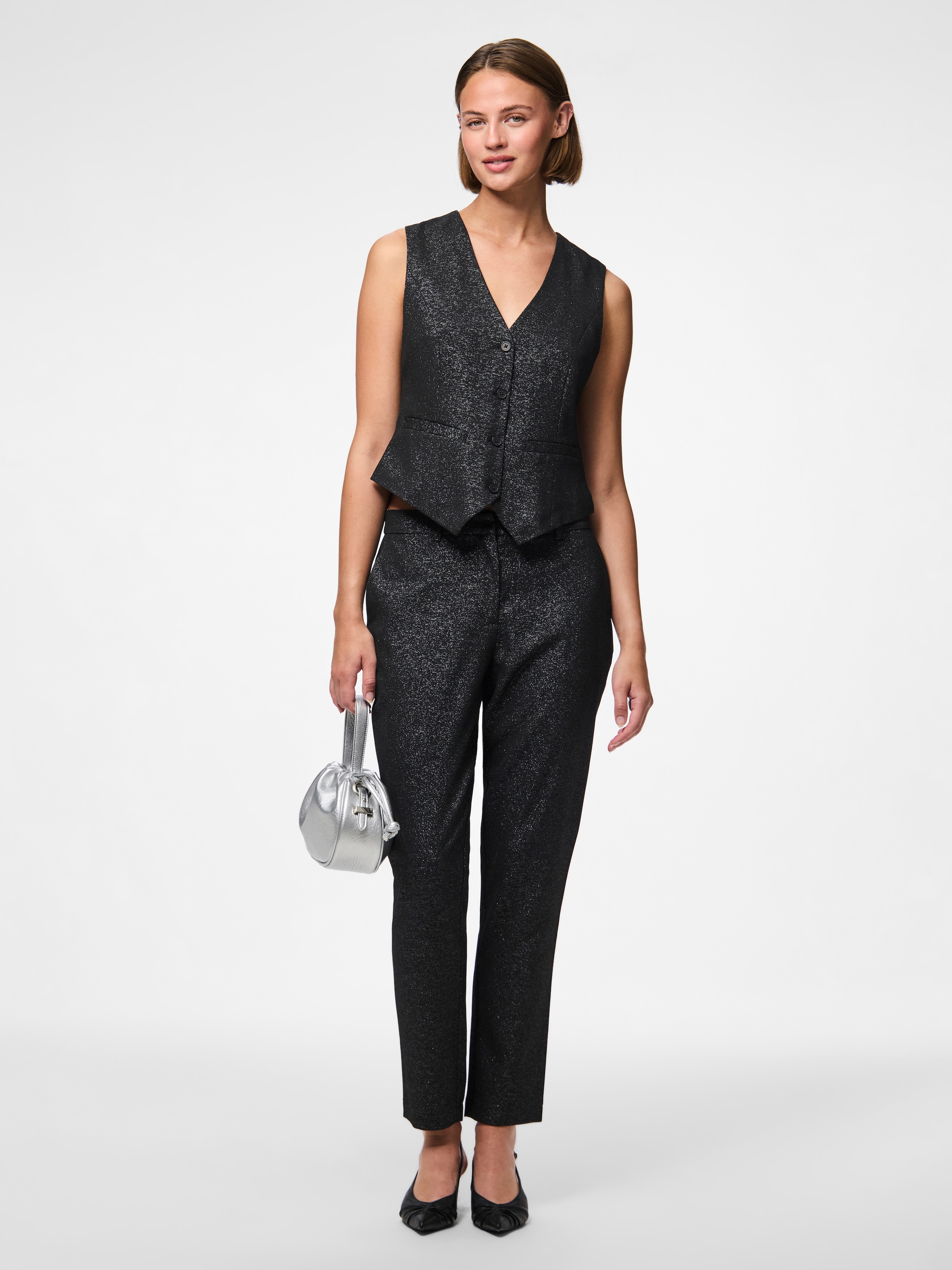 pieces Gilet de costume »PCBOSELLA GLITTER VEST NOOS«