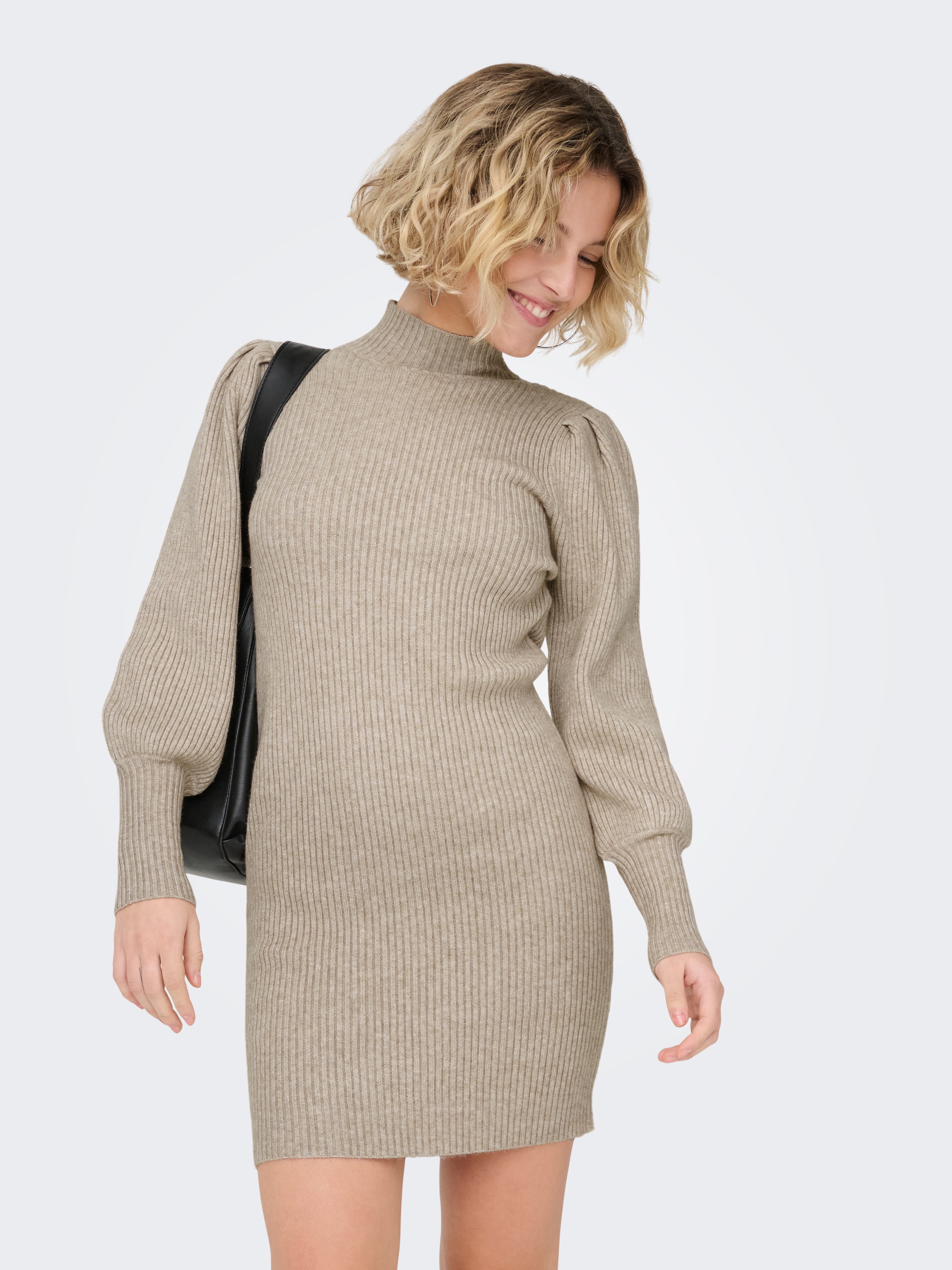 ONLY Robe en tricot »ONLKATIA L/S DRESS KNT NOOS« mélange de viscose