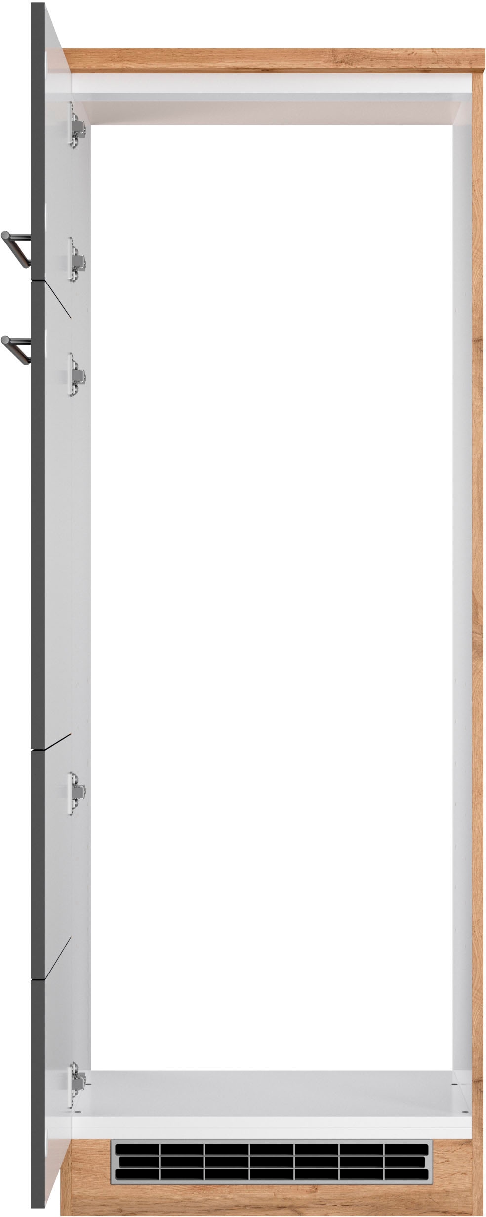 KOCHSTATION Armoire réfrigérée encastrable »KS-Wien« devants cloutés au look élégant