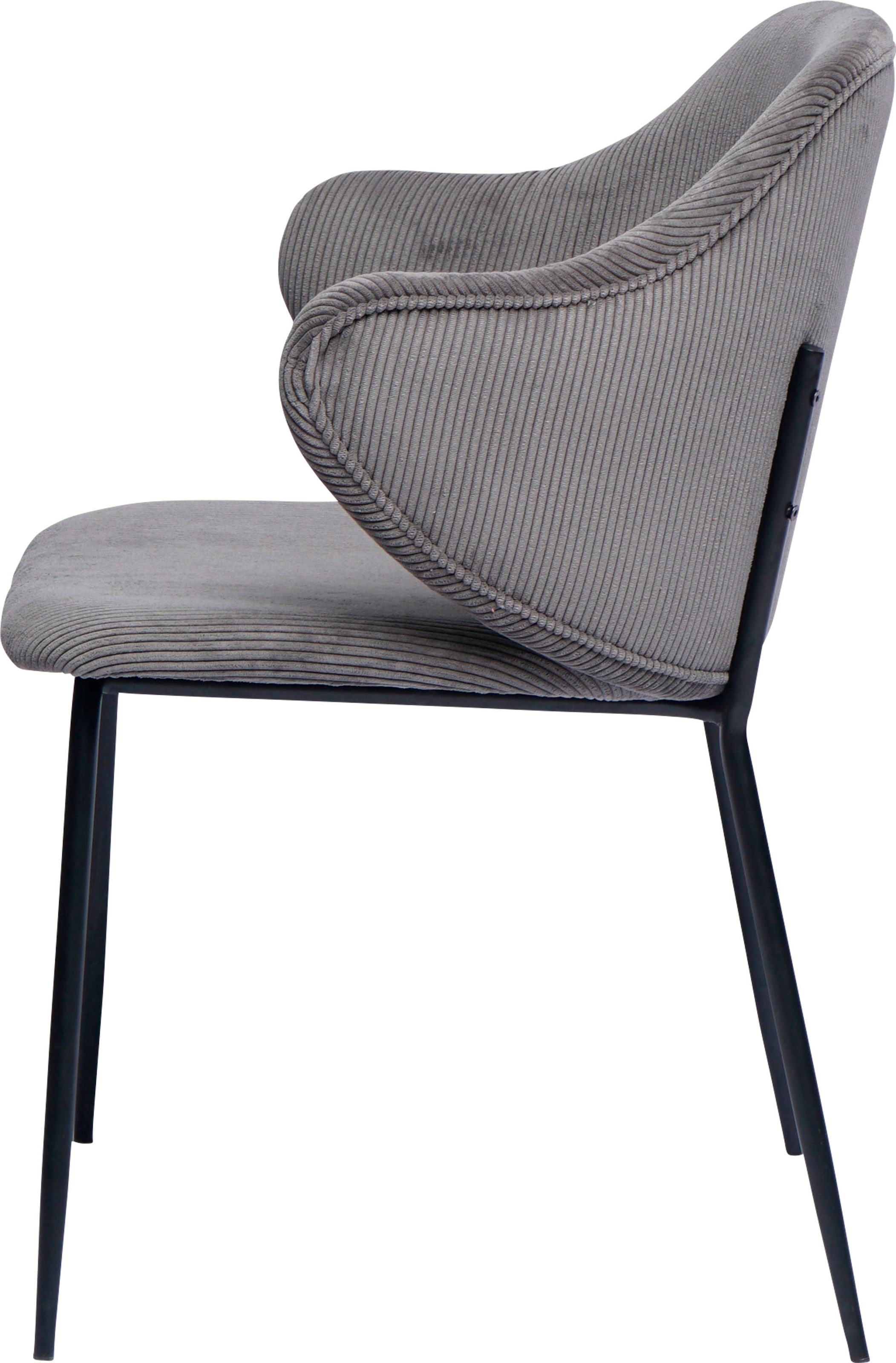 SalesFever Armlehnstuhl »Skive Zweier-Set mit stilvollem Cord-Optik Bezug« (Set) 2 Stk.Bezug in Cord-Optik