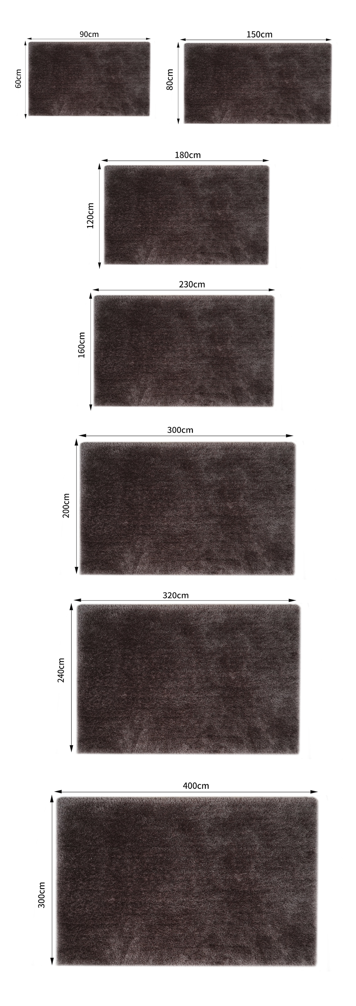 GOODproduct Tapis à poils longs »Micro exclusiv Teppich, sehr hoher Flor, weich durch Mikrofaser« Rectangulaire 78 mm Höhe sehr weich, flauschig, uni, Wohnzimmer, Schlafzimmer, Kinderzimmer