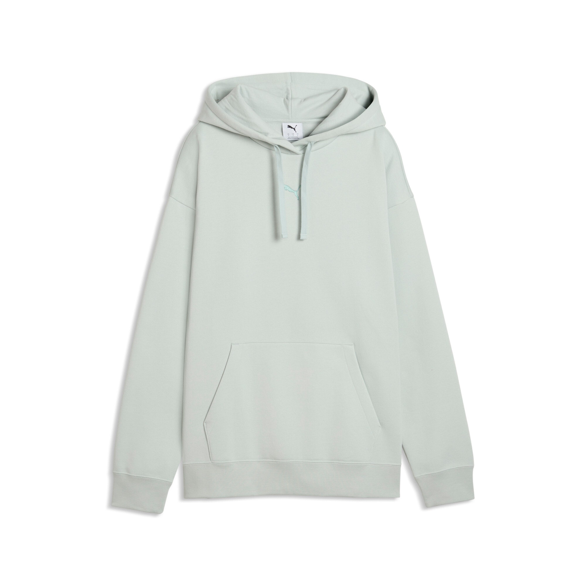 PUMA Sweat à capuche »ESS CENTERED CAT LOGO RELAXED HOODIE FL«, avec capuche, bord-côte aux manches
