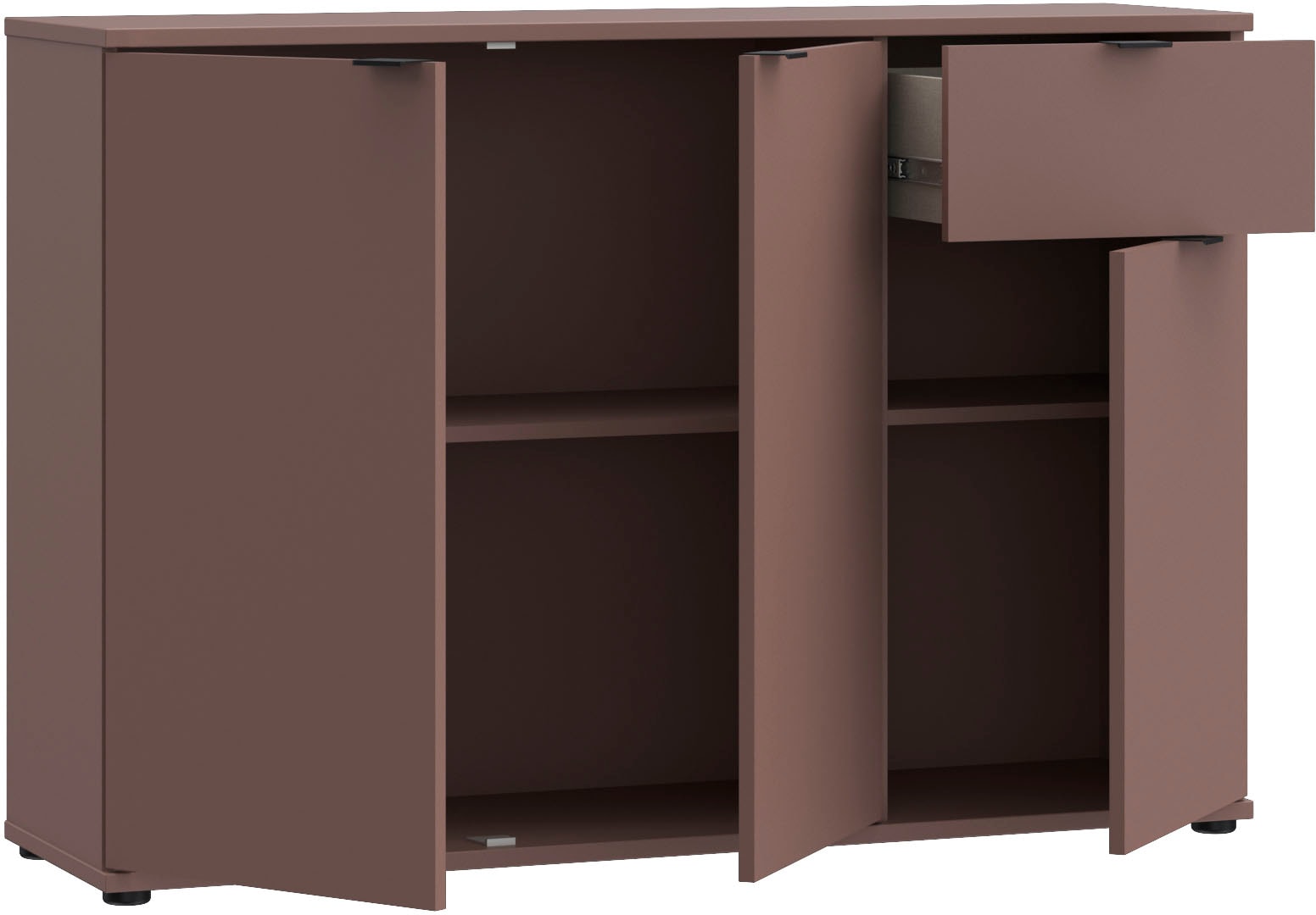 FORTE Buffet »Ganymede« Buffet, rangement, tiroir; poignées métal, 4 décors, largeur 119,8cm