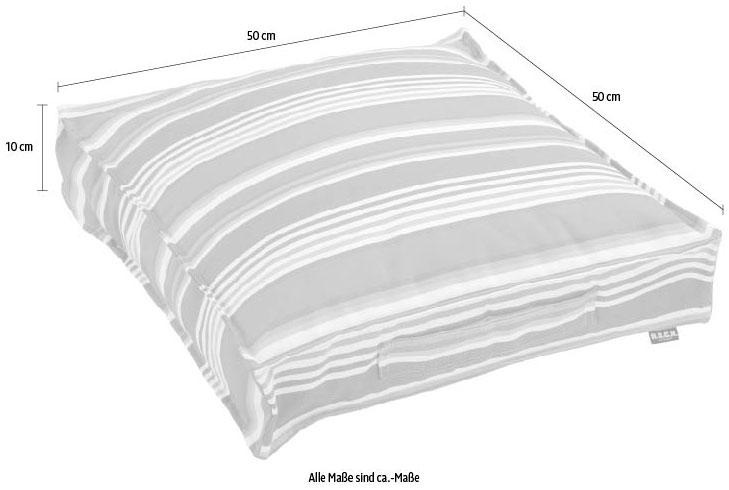 H.O.C.K. Coussin d'assise »Yucatan« mit bunten Streifen