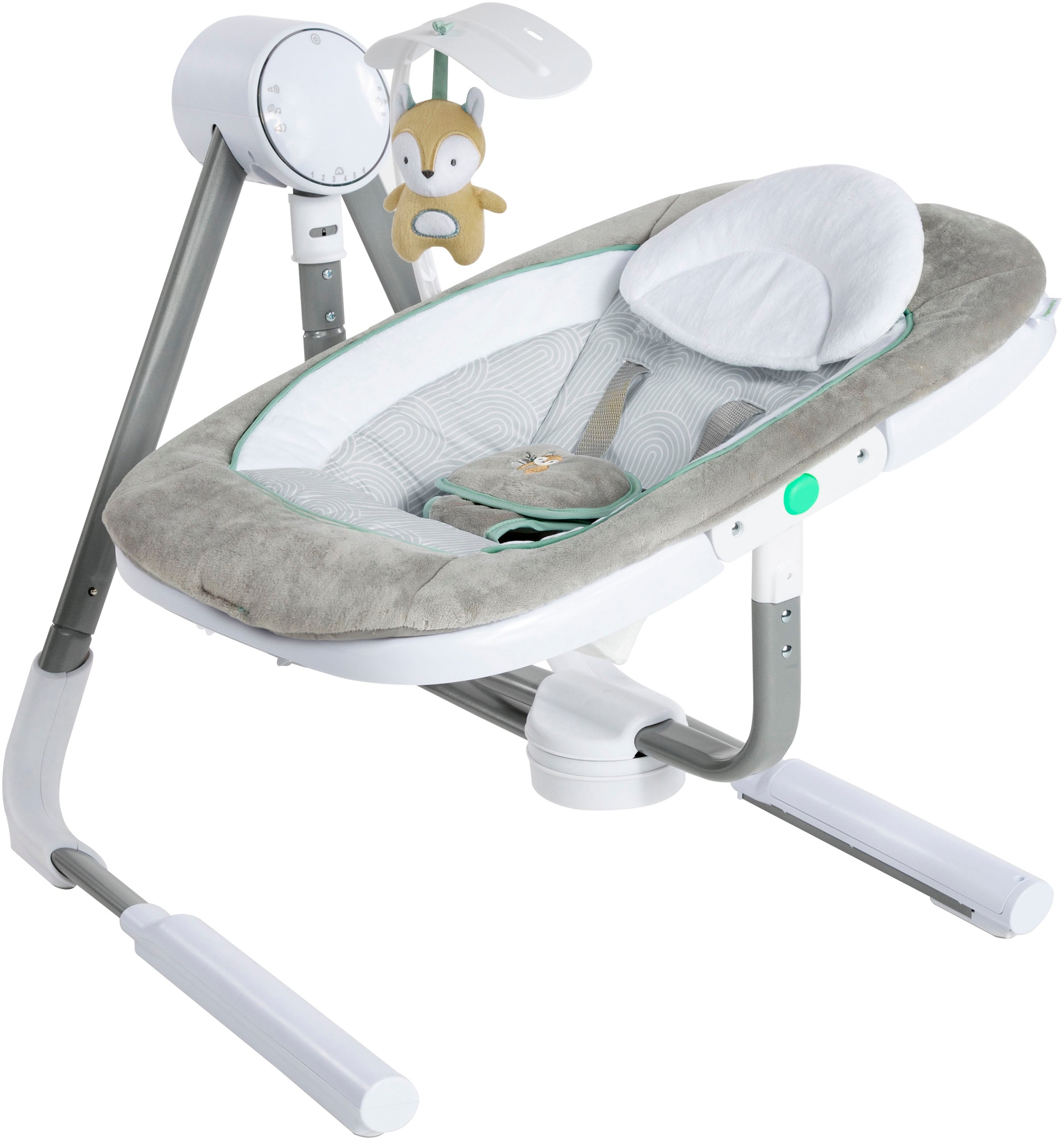 ingenuity Transat pour bébé »AnyWay Sway Dual-Direction Portable Swing – Ray« bis 9 kilos mit Sound-Effekt
