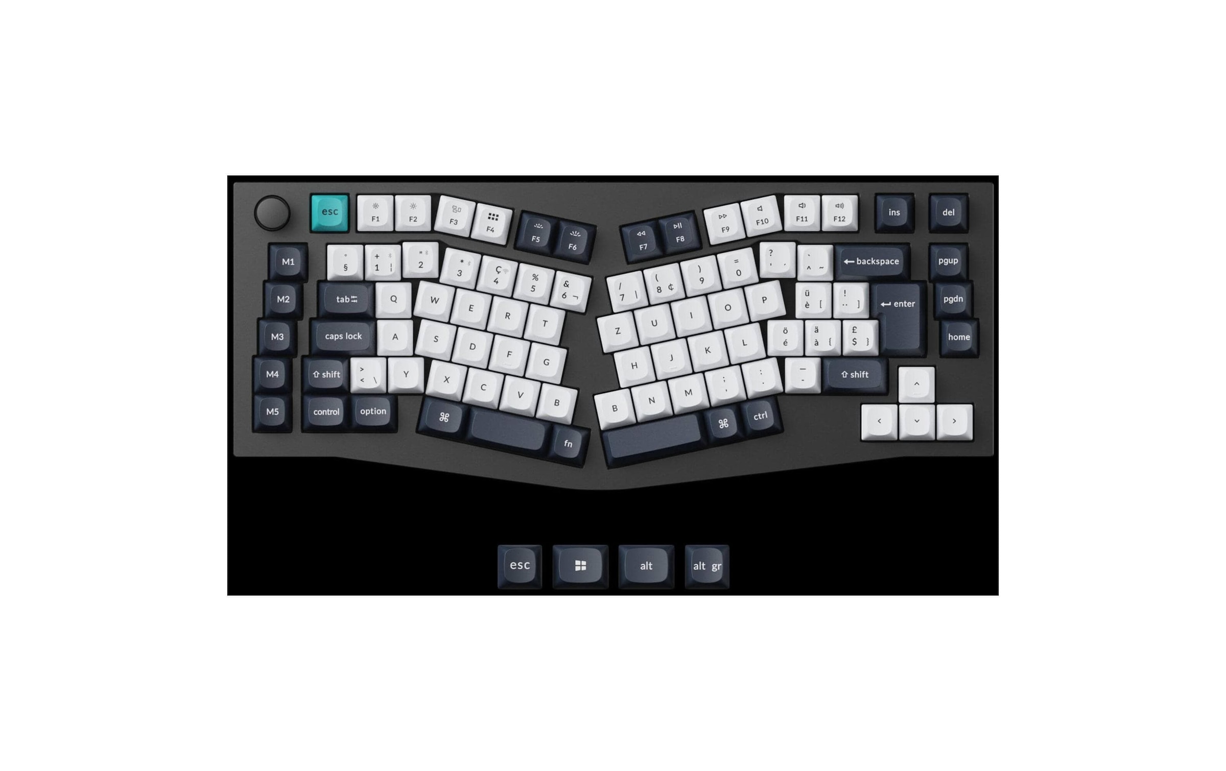   Clavier de jeu »Keychron Q10 Max Black QMK Red Switch« ()