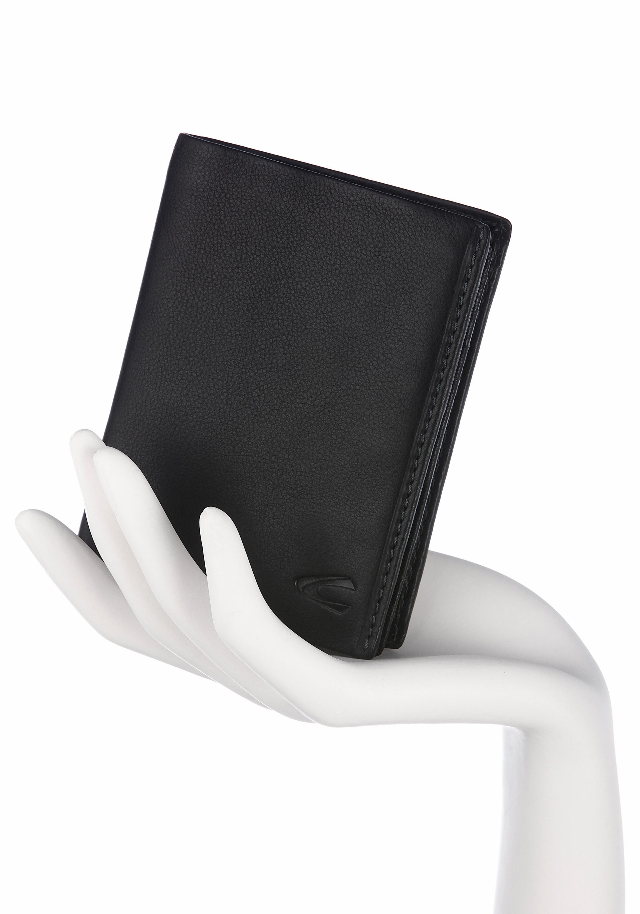camel active Porte-monnaie »Atlanta« en cuir particulièrement doux avec protection RFID