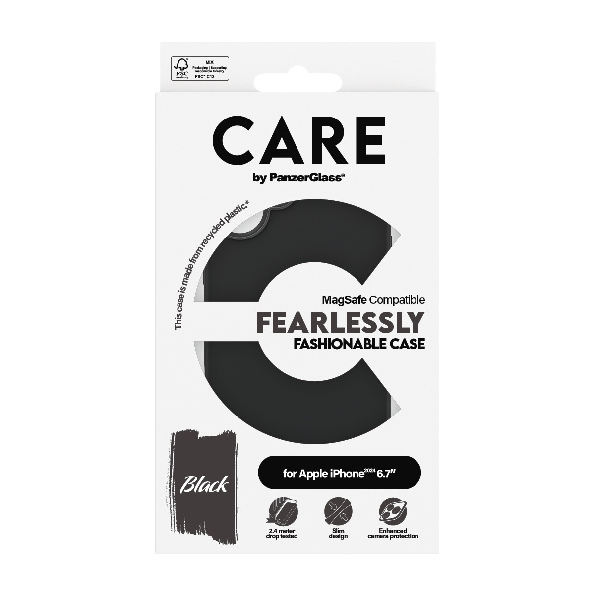 CARE by PanzerGlass Handyhülle »Fashionable Case für Apple iPhone 16 Plus« Smartphones Backcover, Schutzhülle, Handyschutzhülle, Case, Schutzcase, stossfest