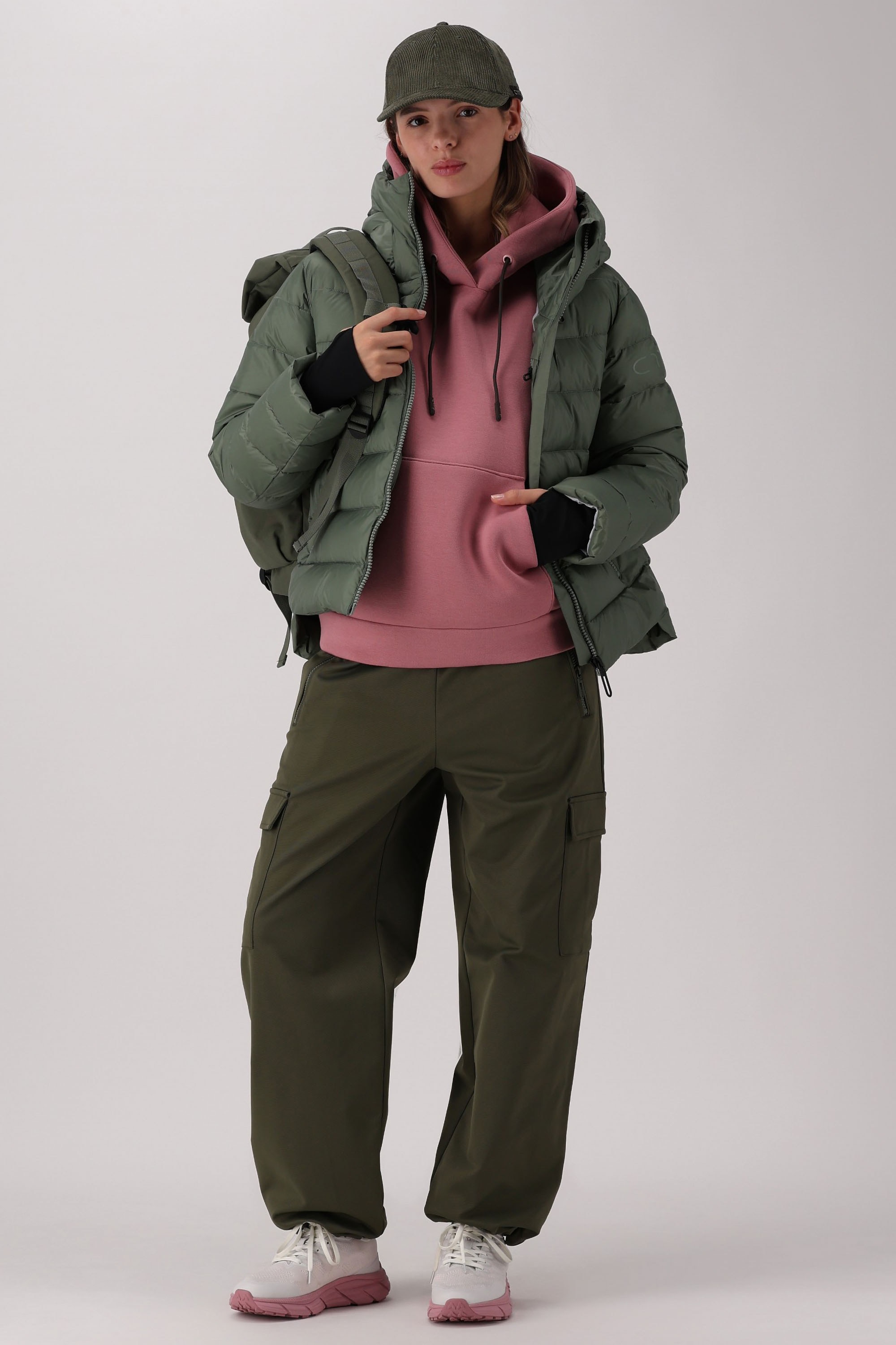 CMP Kapuzenpullover »WOMAN SWEAT FIX HOOD« Oversize-Schnitt, Kängurutasche, Elastisches Gewebe