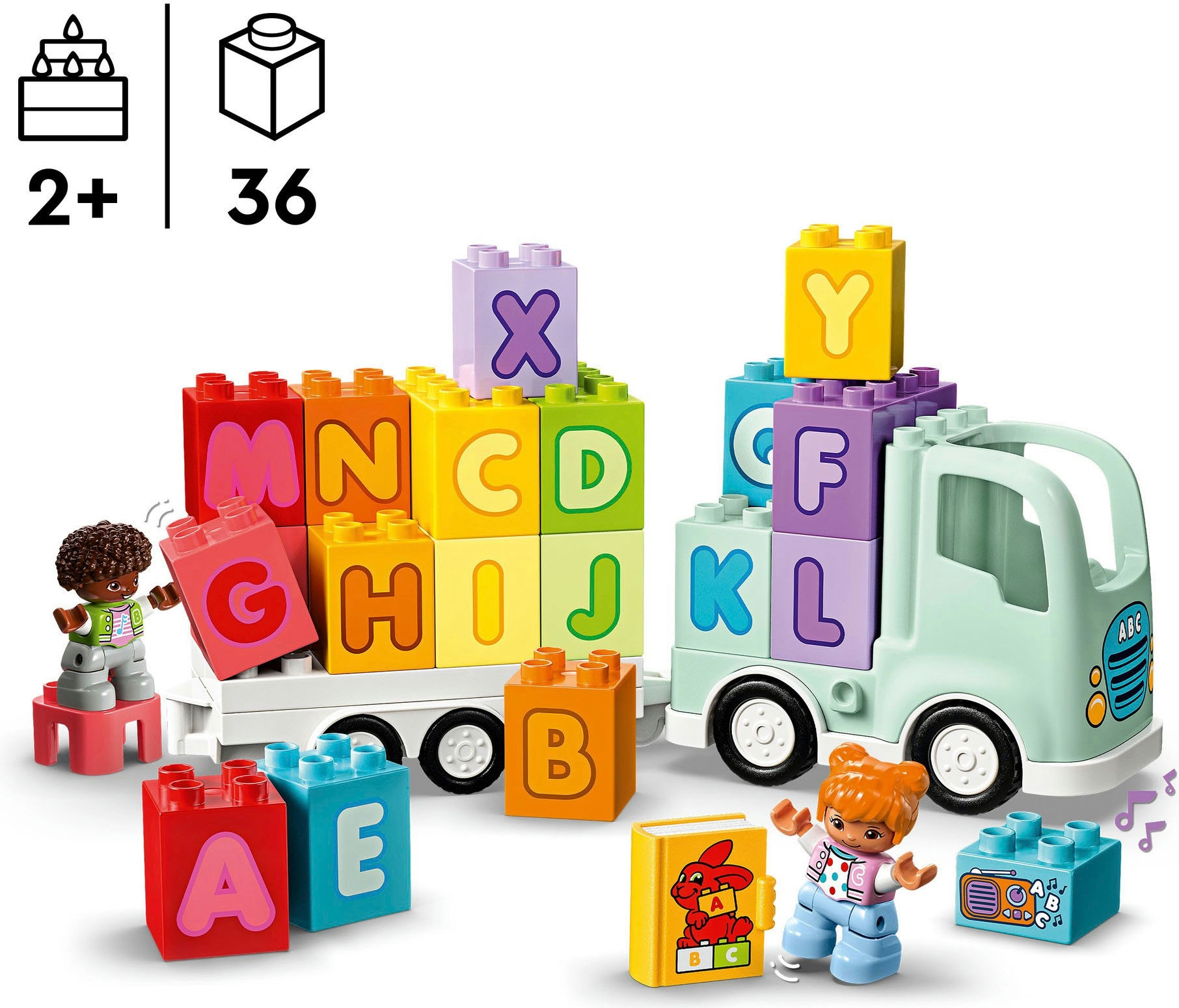 LEGO® Konstruktionsspielsteine »ABC-Lastwagen (10421), LEGO DUPLO Town« Made in Europe