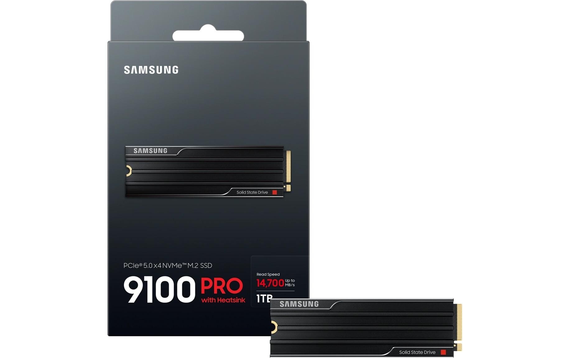 Samsung SSD de jeu interne »9100 PRO Heatsink PCIe® 5.0 NVMe™ M.2« 1 TB