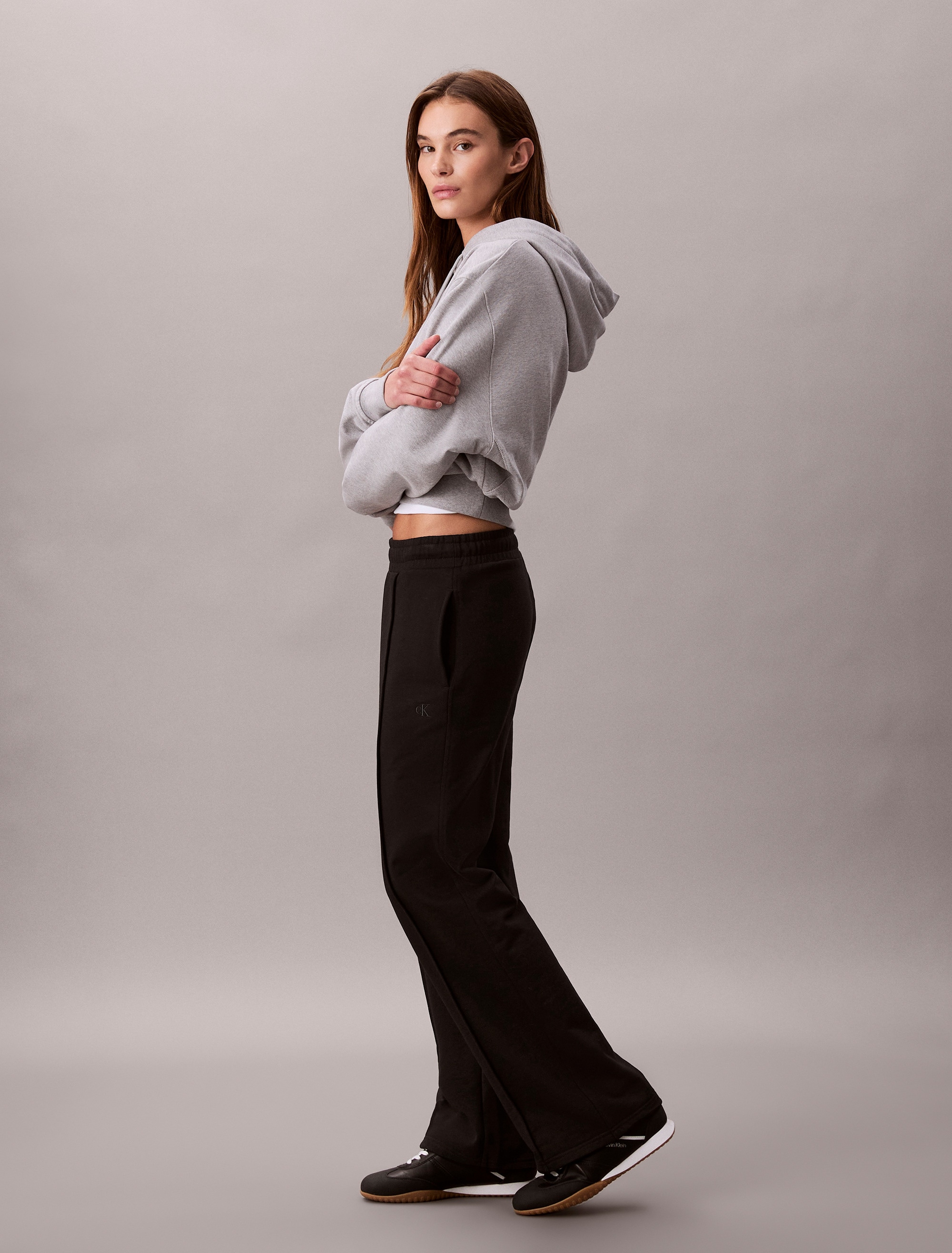 Calvin Klein Jeans Pantalon sweat  elastischer Bund, gerade Passform, Bundfalte