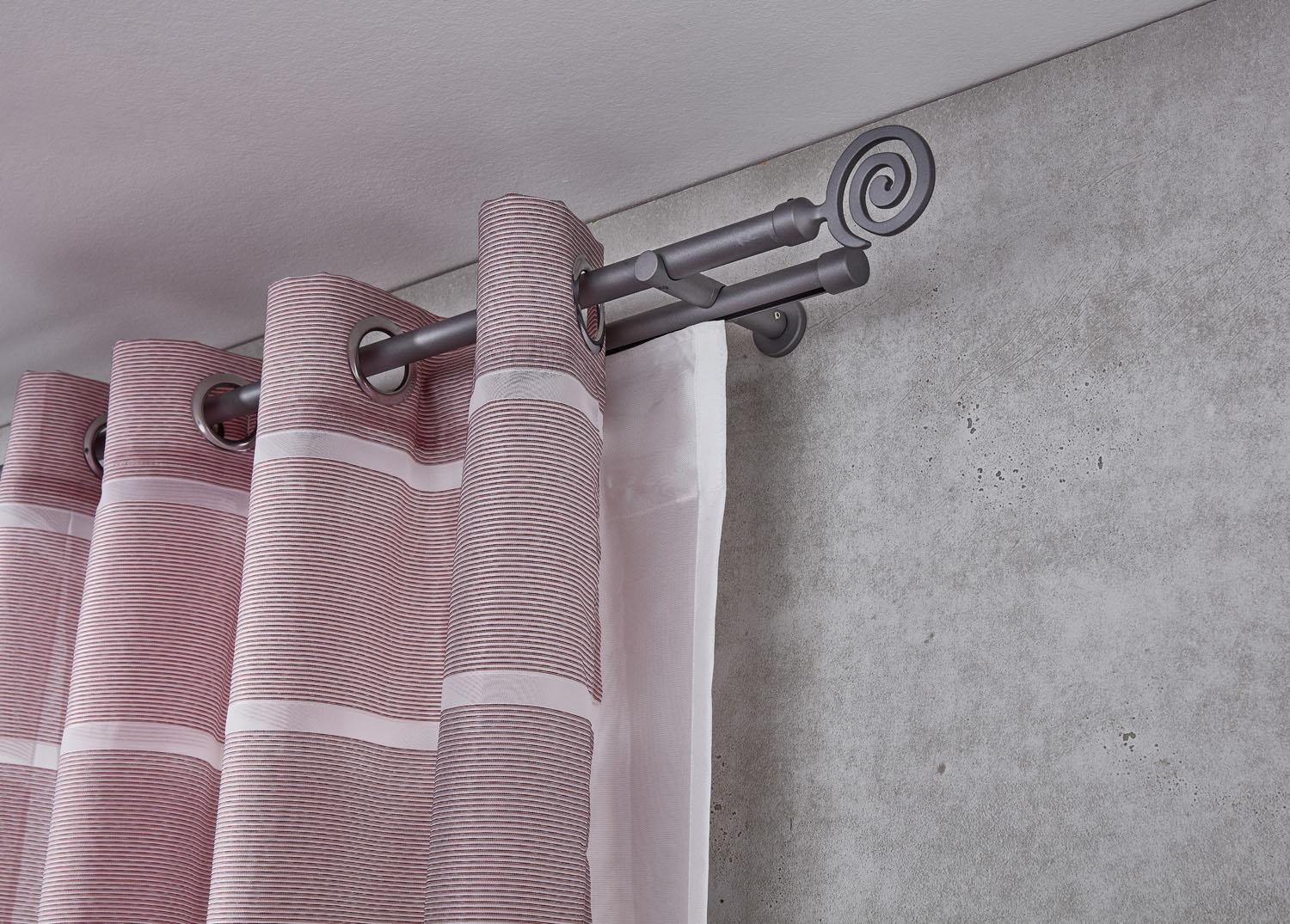Good Life Tringle à rideaux combinée »Espiral« Ø 20 mm 2 läufig-läufig Fixmass