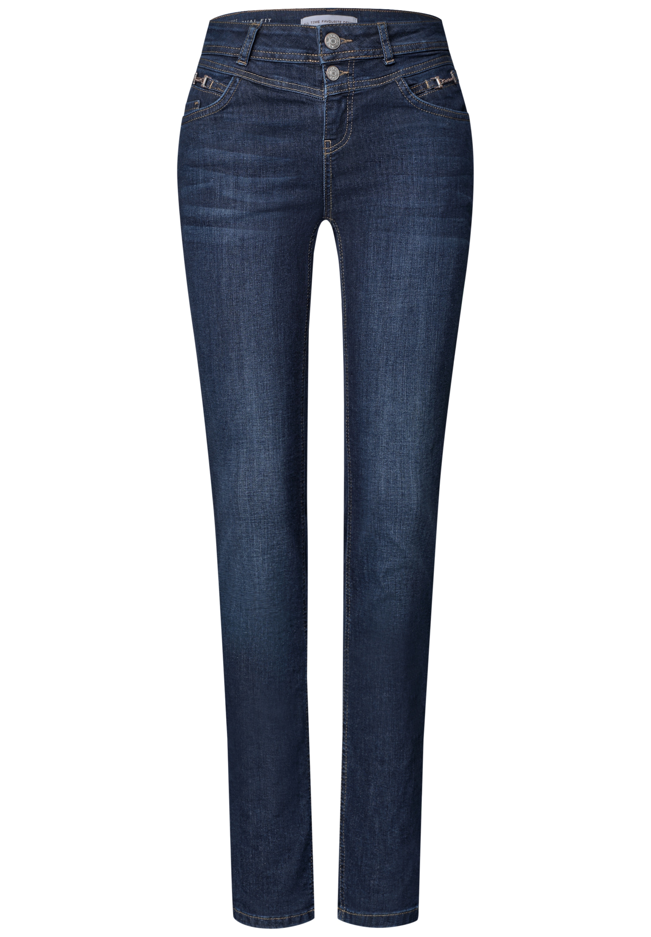 STREET ONE Slim-fit-Jeans 5-Pocket-Style, mit Elasthan