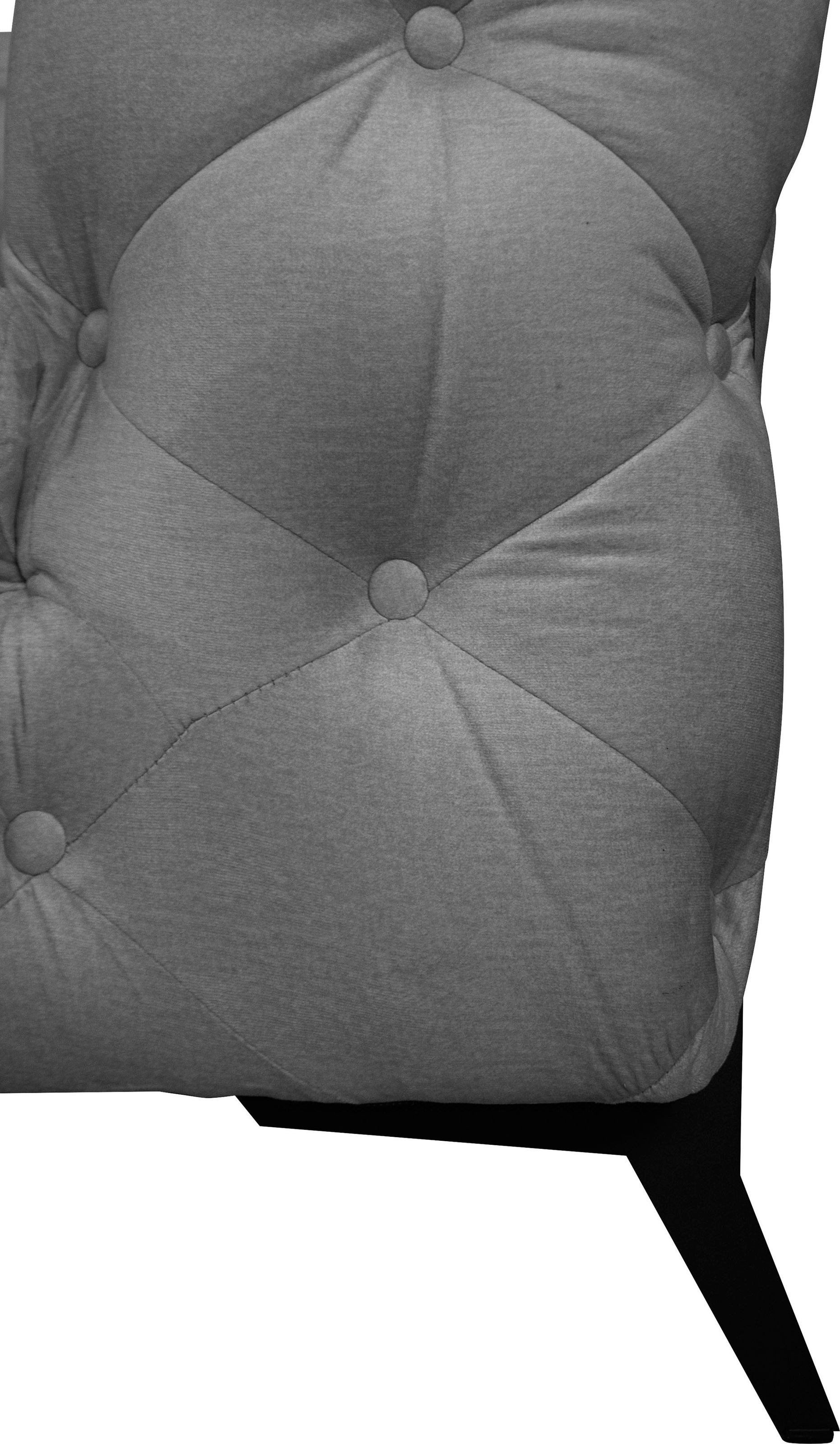 Home affaire Chesterfield-Sofa »Amaury L-Form« Chesterfield-Optik,  Breite/Tiefe je 262 cm, Fussfarbe wählbar