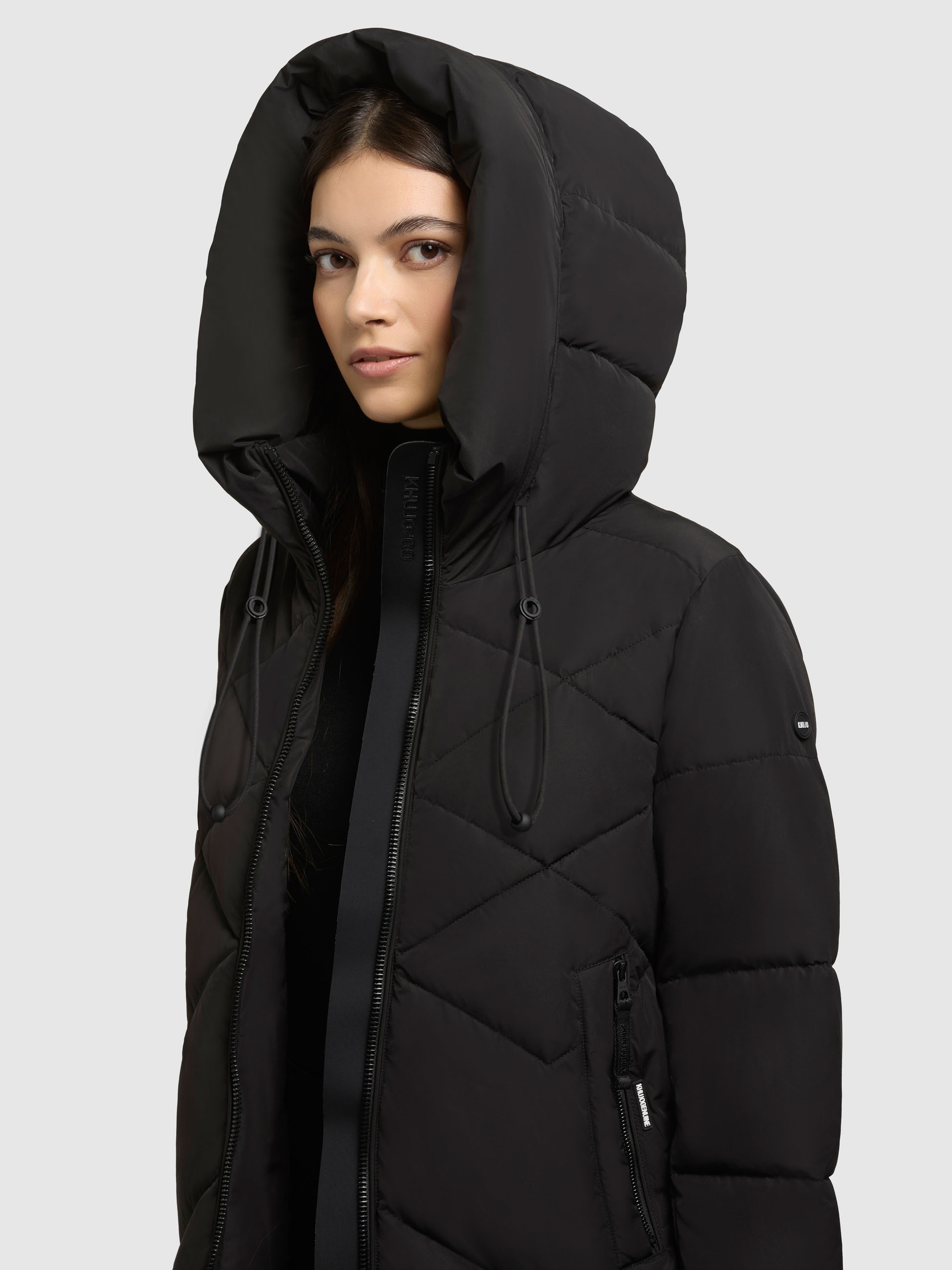 khujo Manteau matelassé »LINARI« innenliegender Stehkragen, elastische Bündchen am Ärmelfutter