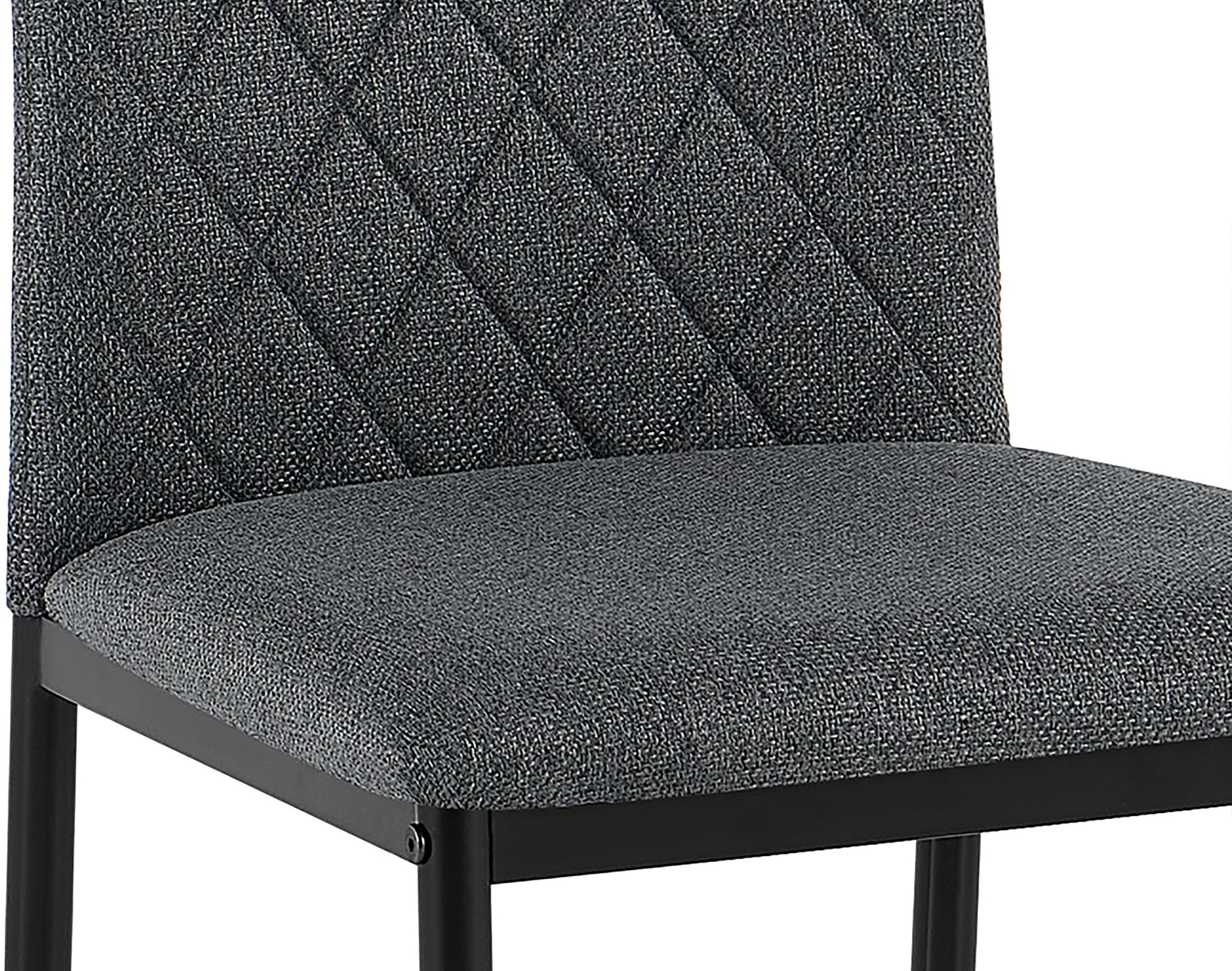 GOODproduct Chaise de salle à manger »Rom« (Ensemble) 2 cuisbequemer Stuhl mit hochwertigem Stoffbezug und Griff im Rücken