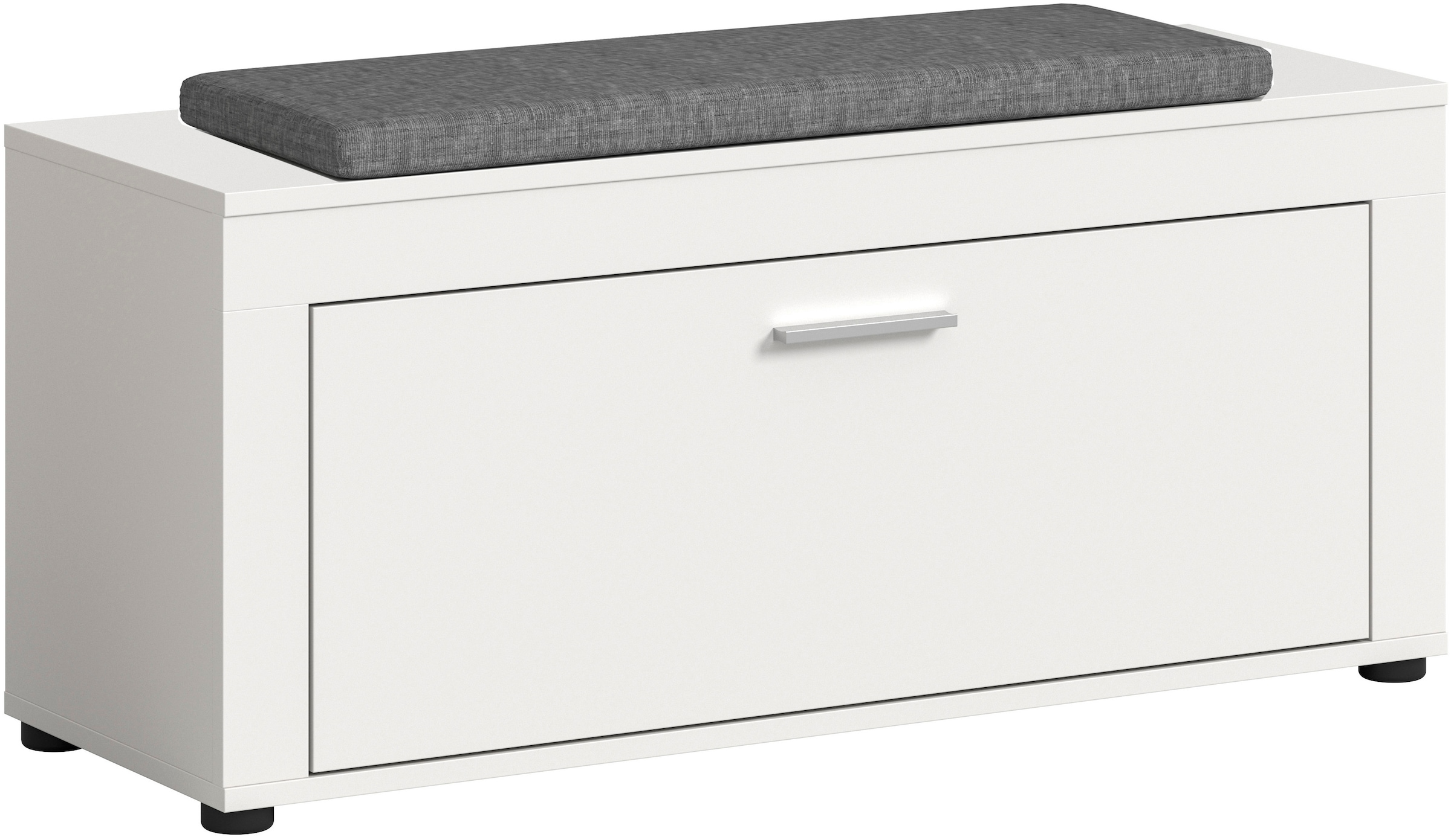 GOODproduct Sitzbank »AOSTA, Breite 100cm, inkl. Sitzkissen,  1 Klappe, 2 Fächer« in verschiedenen Farbausführungen erhältlich, individuell kombinierbar, 2 Stk. tlg. Garderobenbank, Flurbank, Bank, Dielenbank, Schuhbank, Garderobe