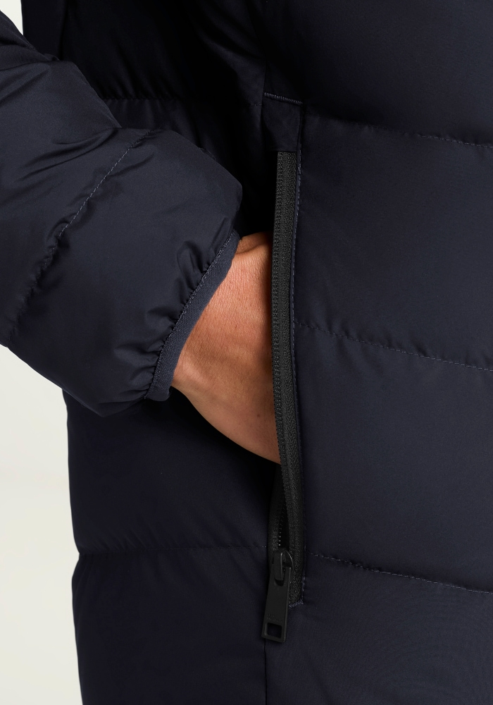 Jack Wolfskin Doudoune »COLONIUS JKT M RDS« avec capuche Doudoune, chaude, coupe-vent et déperlante