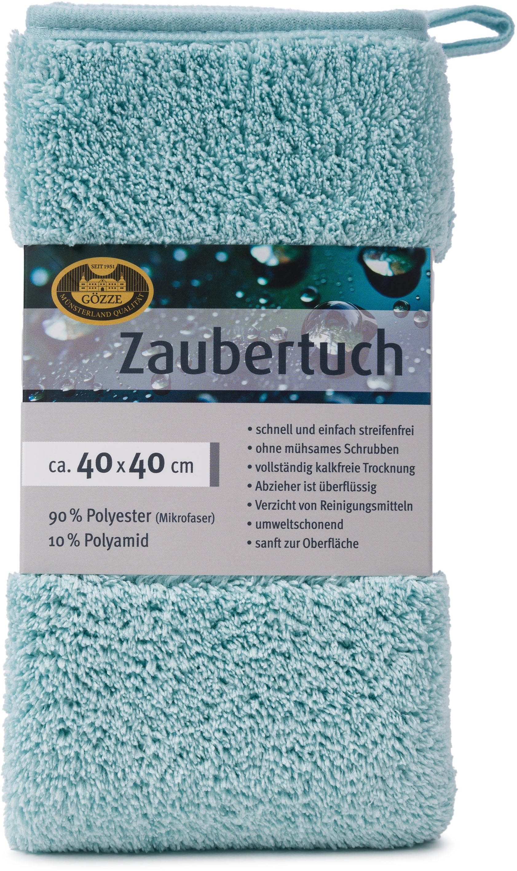 Gözze Chiffon en microfibre »Zaubertuch« ( 40 cmx40 cm Set, 2 cuis tlg. hohe Wasseraufnahme, extrem saugstark, zum reinigen und trocknen