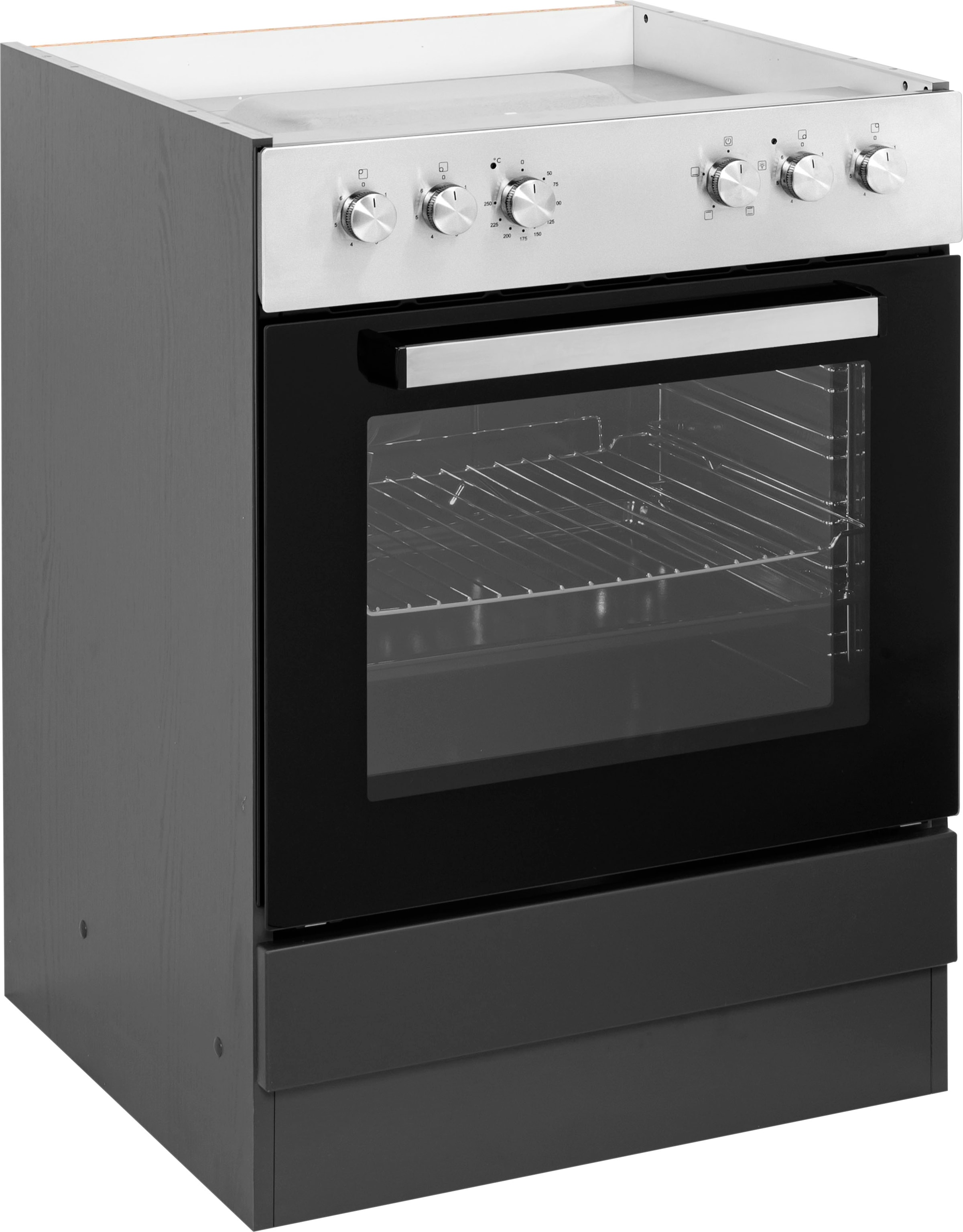 KOCHSTATION Armoire encastrée pour cuisinière »KS-Bruneck« Armoire d’encastrement pour cuisinière >>Bruneck<< 60 cm de large, façades MDF de qualité