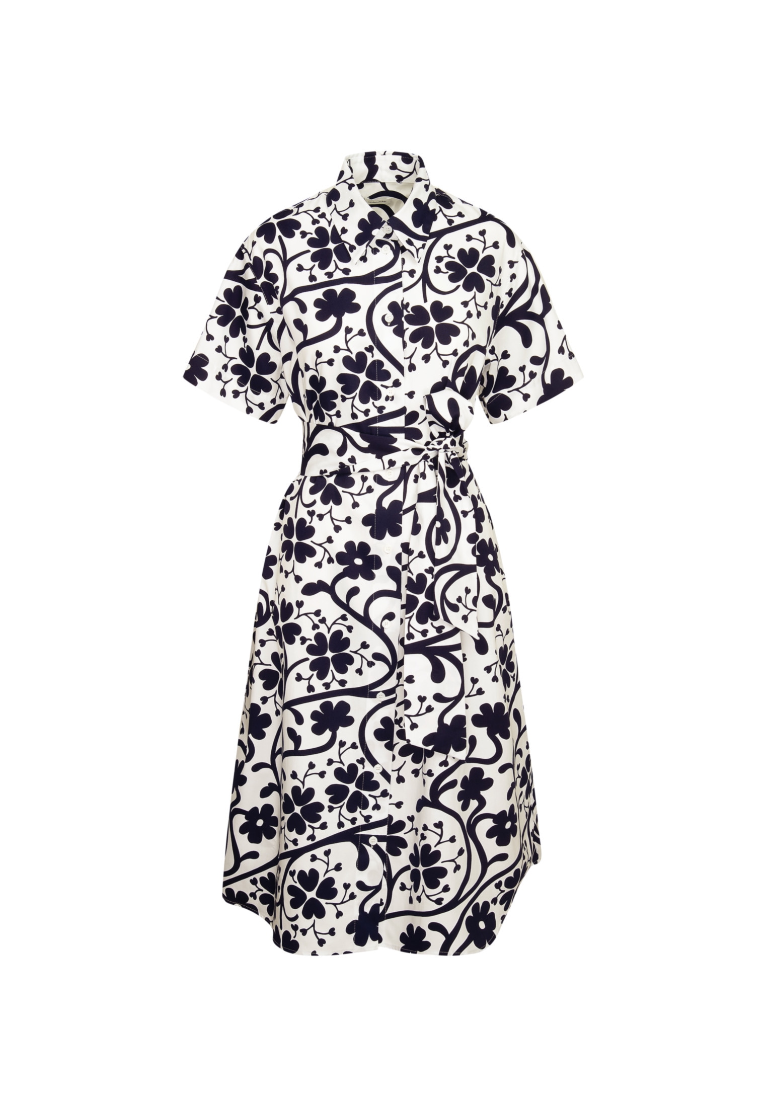 seidensticker Sommerkleid »Schwarze Rose« 1/2 Kragen Druck