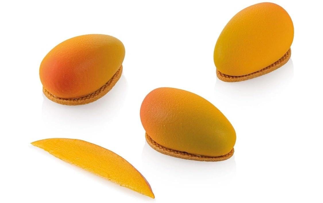   Moule à pâtisserie »Silikomart – Mango 30 mit Ausstecher«