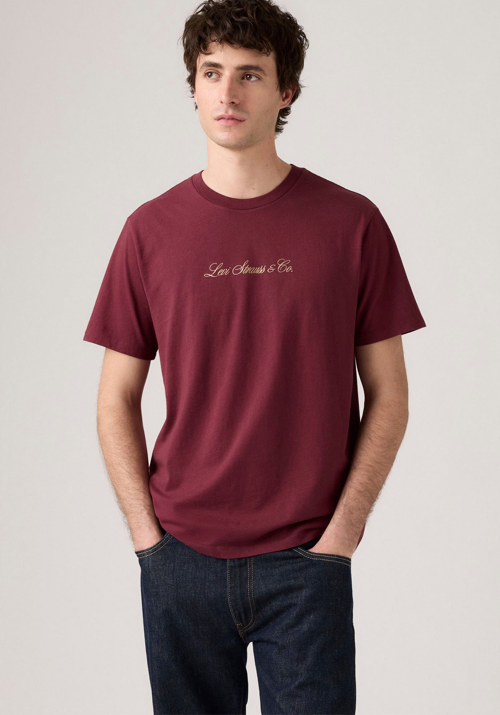Levi's® T-shirt mit Schriftzug