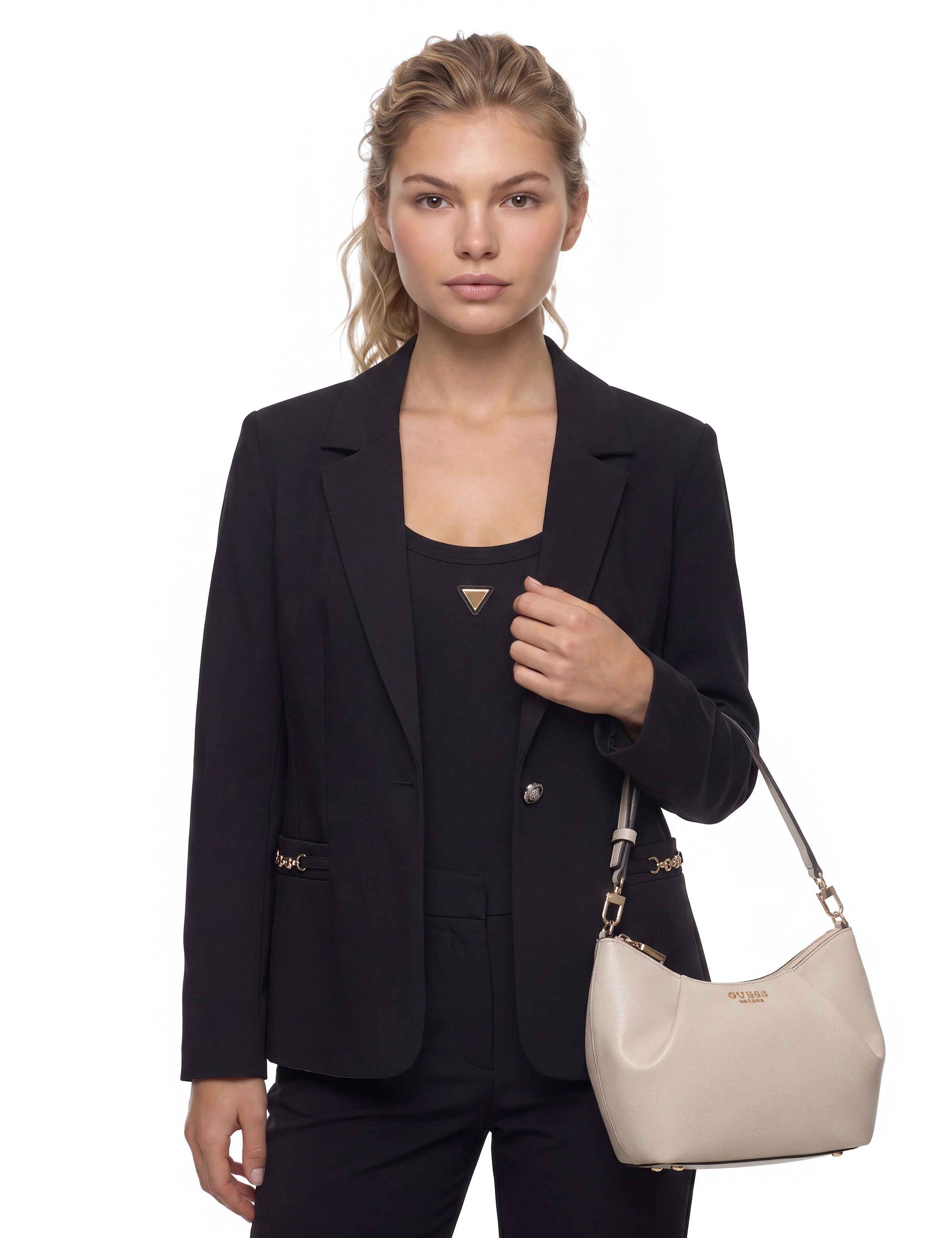 Guess Sac à bandoulière »AMORETTE SHOULDER BAG« Damen Umhängetasche, Tragegriff als Schulterriemen verlängerbar