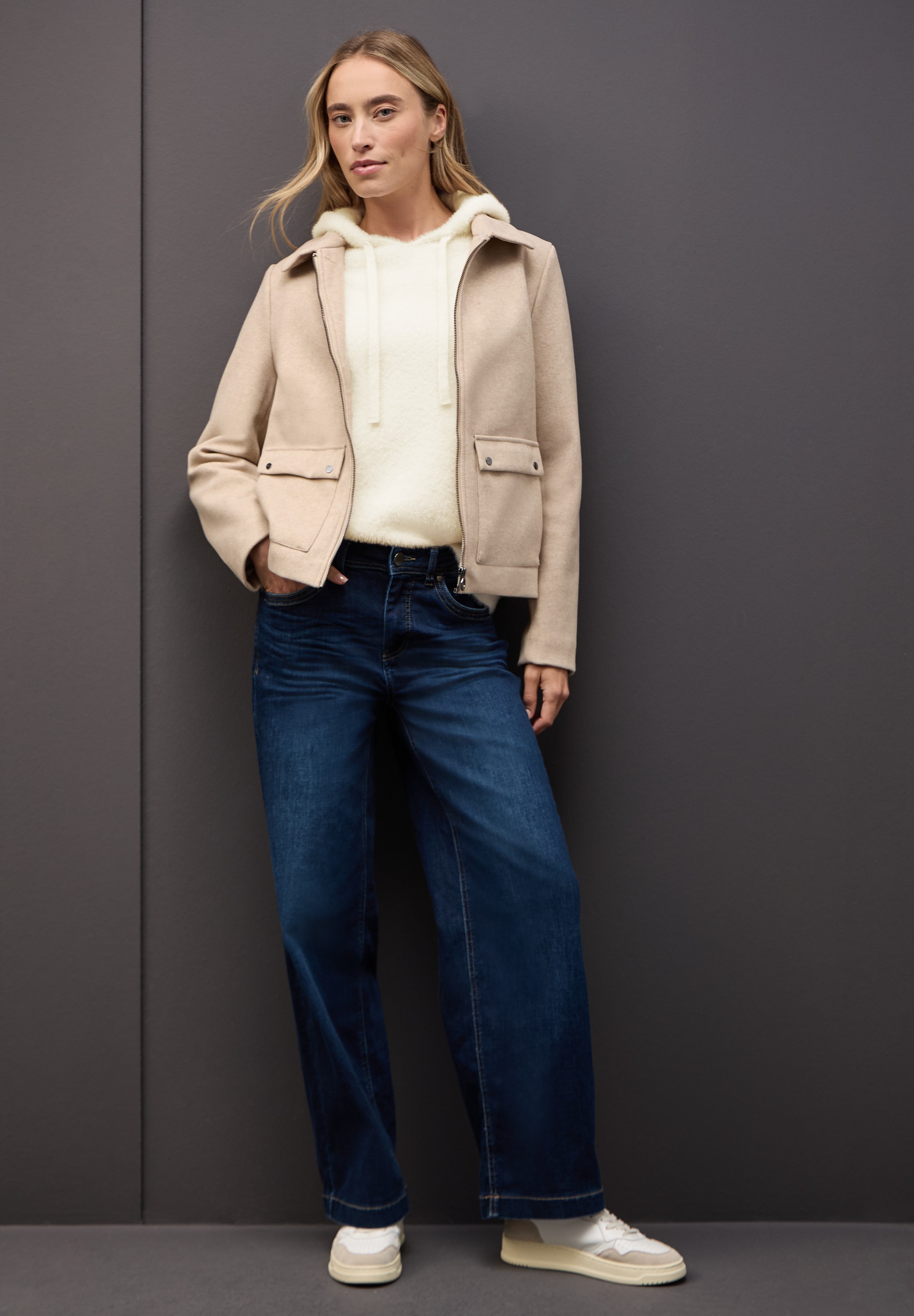 STREET ONE Pull à capuche aus softer Federgarn-Qualität