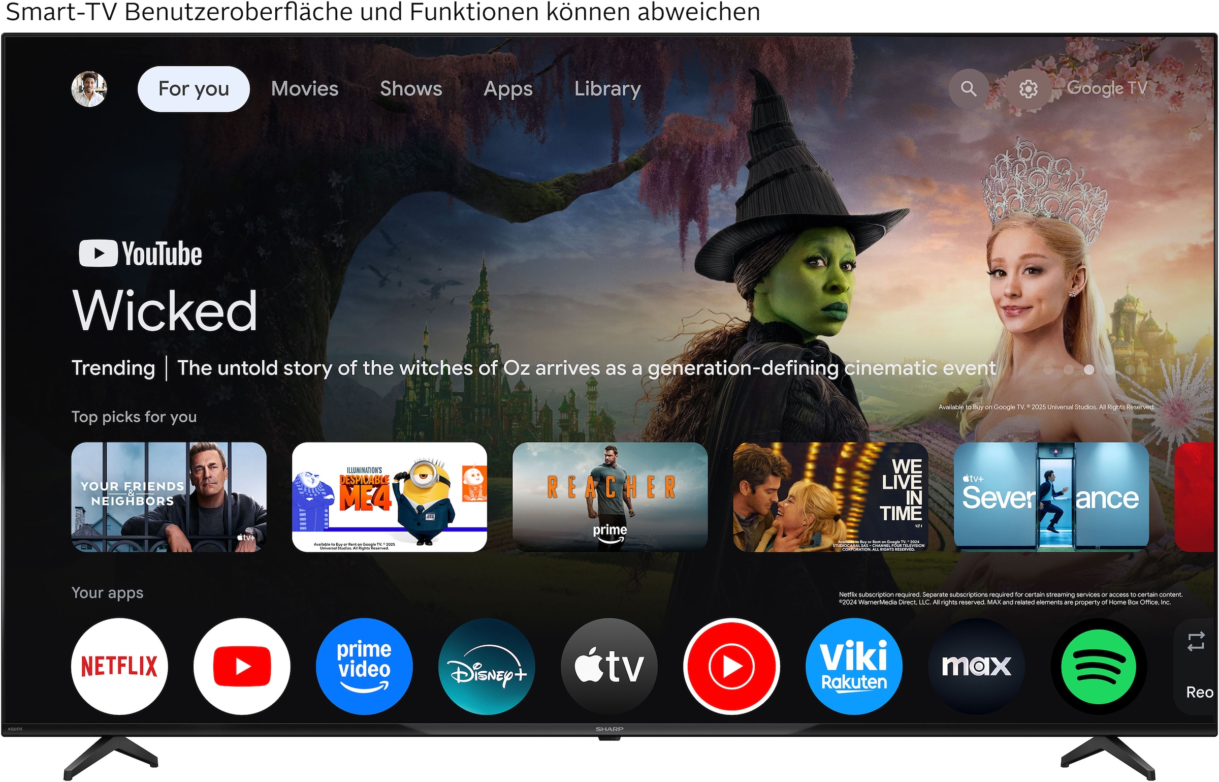 Sharp Téléviseur LED »4T-C70HLx« 177 cm/70 ″