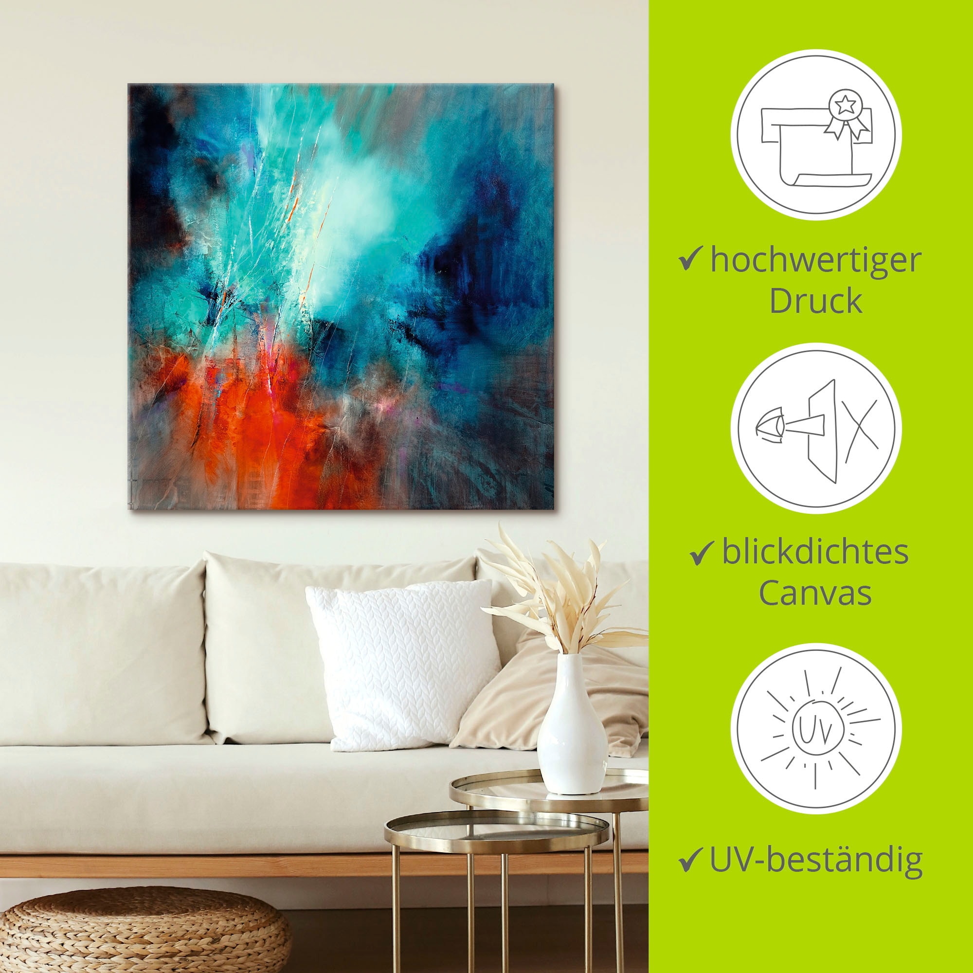 Artland Fresque murale »Frühling im Eistobel« 1 cuis tlg. als Alubild, Leinwandbild in verschied. Grössen