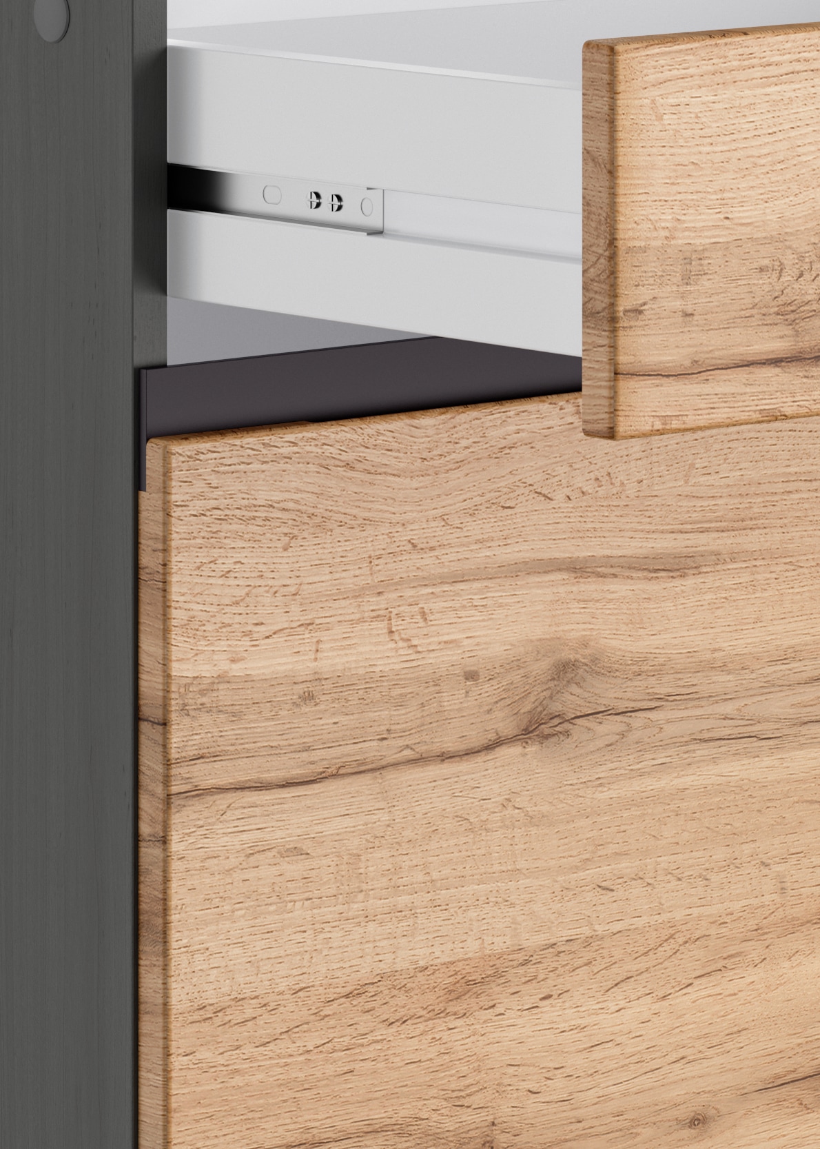 KOCHSTATION Îlot de cuisine »KS-Riesa« largeur 153 cm, profondeur 100 cm, façades MDF