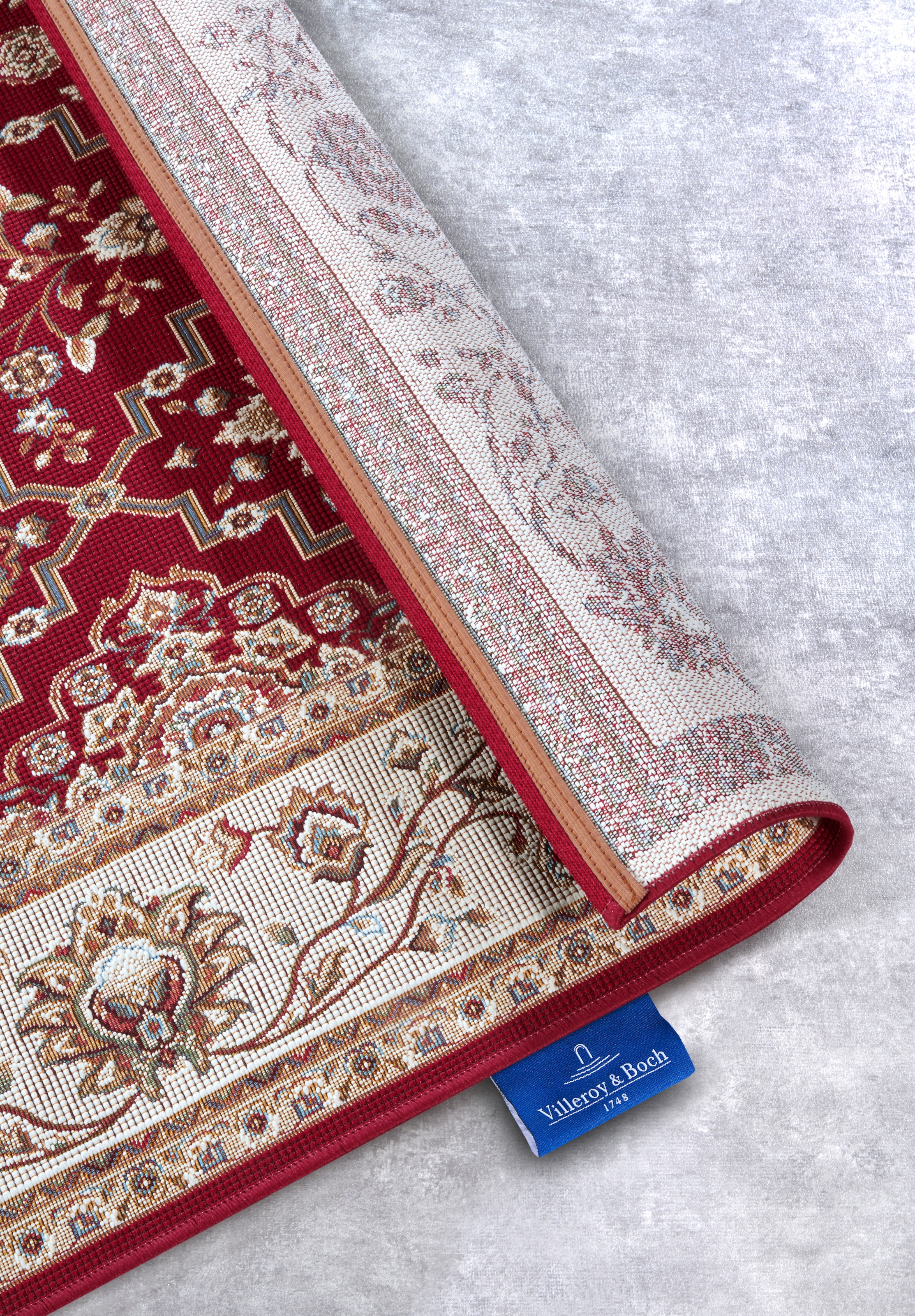 Villeroy & Boch Tapis d'extérieur »Pierre« Rectangulaire 3 mm Höhe Outdoor, tissu plat, résistant aux intempéries, balcon, jardin, classique, terrasse