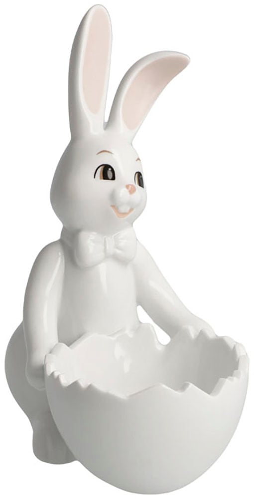 Goebel Lapin de Pâques »Figur Hase mit Schale Snow White - Sweet Boy« Figurine de Pâques, décoration, Pâques, décoration de Pâques
