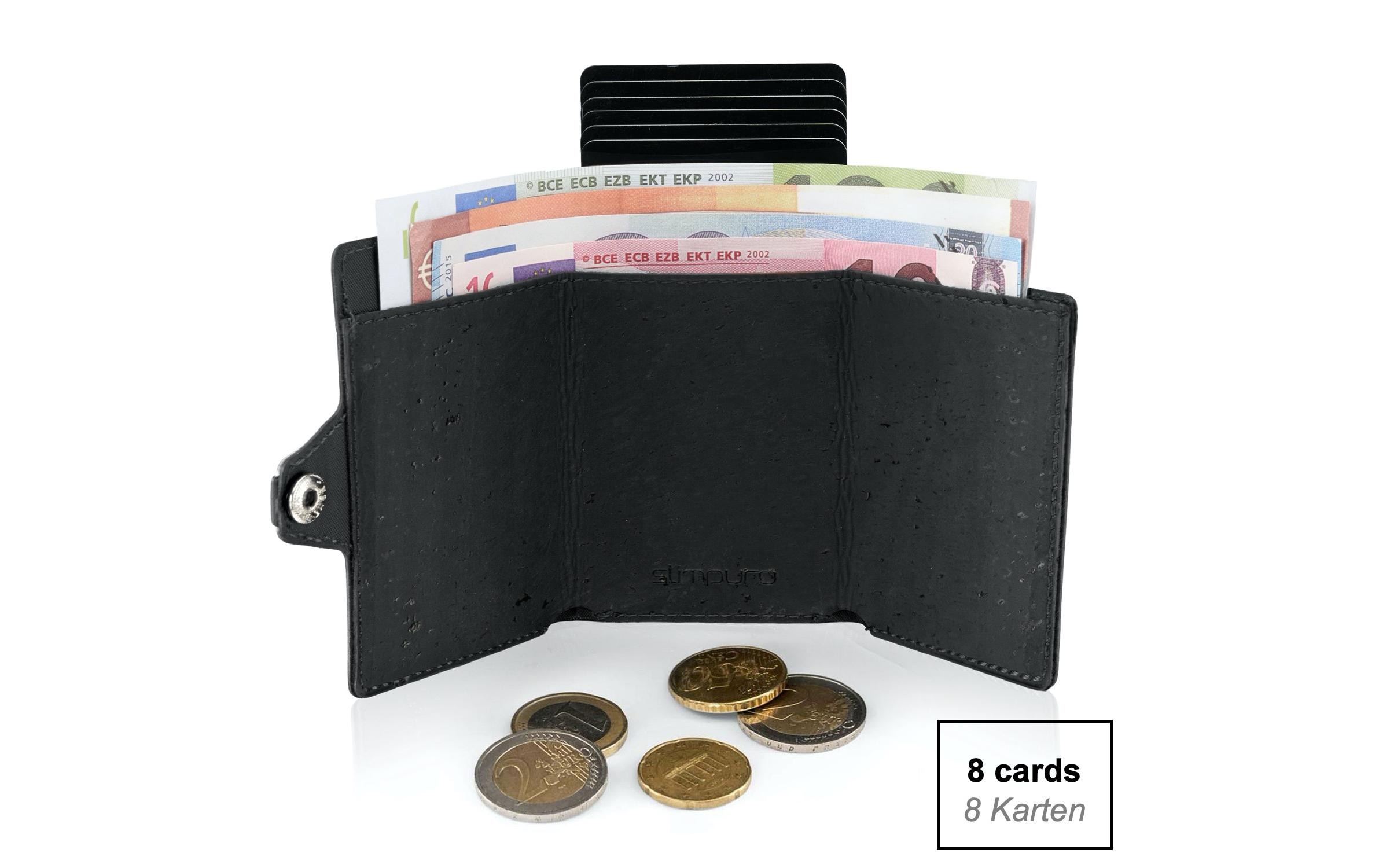   Porte-monnaie »ZNAP Slim Wallet Kork Black, 8er«