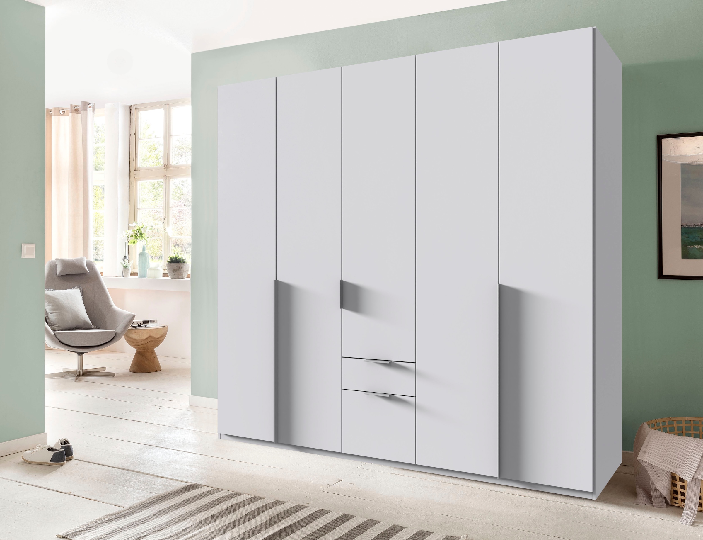 Wimex Armoire à portes battantes »Mugano« mit langen oder kurzen Griffen aus Metall,  in vielen Breiten, 208 oder 236 cm hoch, Made in Germany