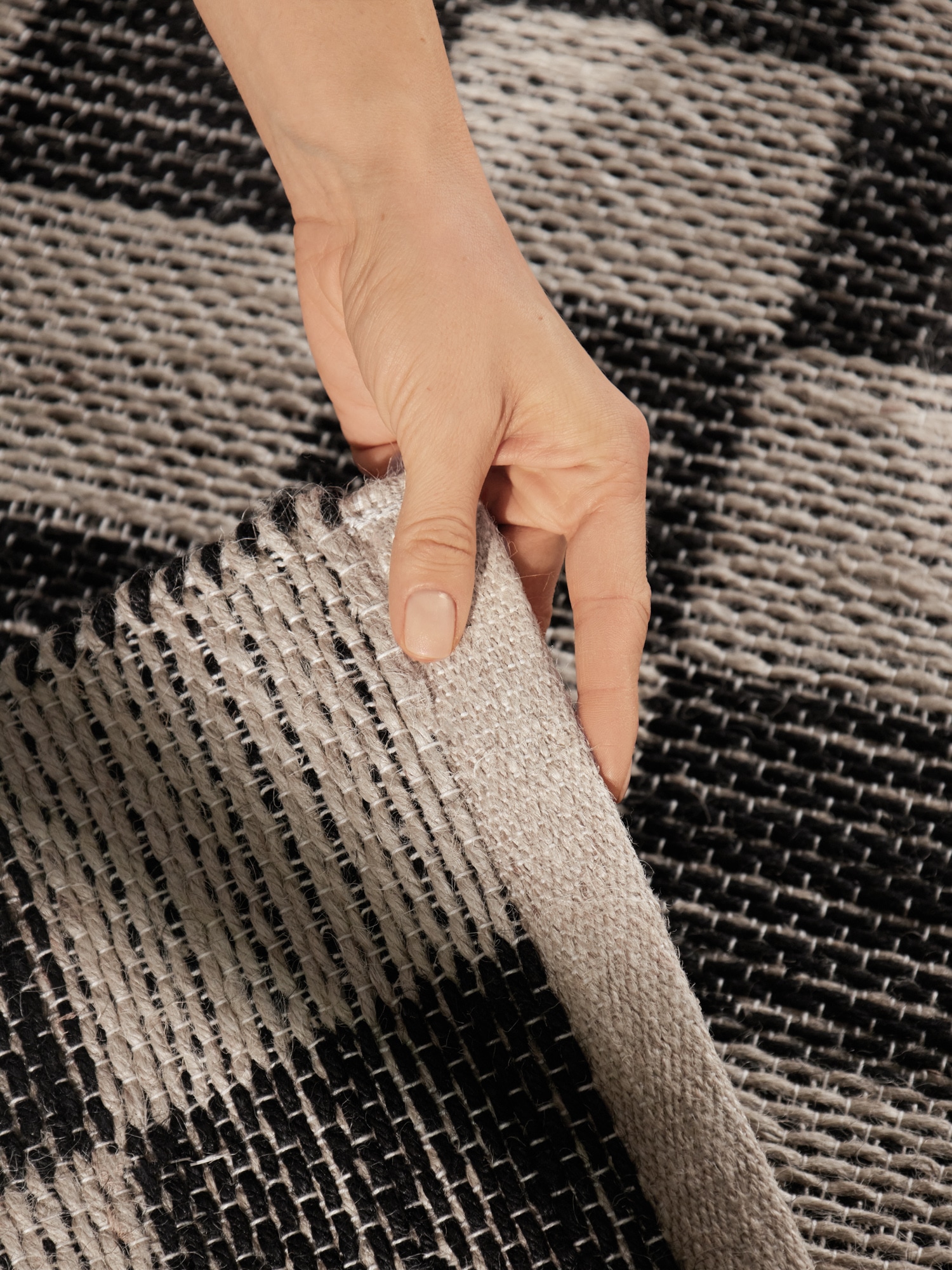 HANSE Home Tapis »Rex« Rectangulaire 7 mm Höhe Jute, Handgemacht, Wohnzimmerteppich, Naturteppich, Wohnzimmer, Läufer