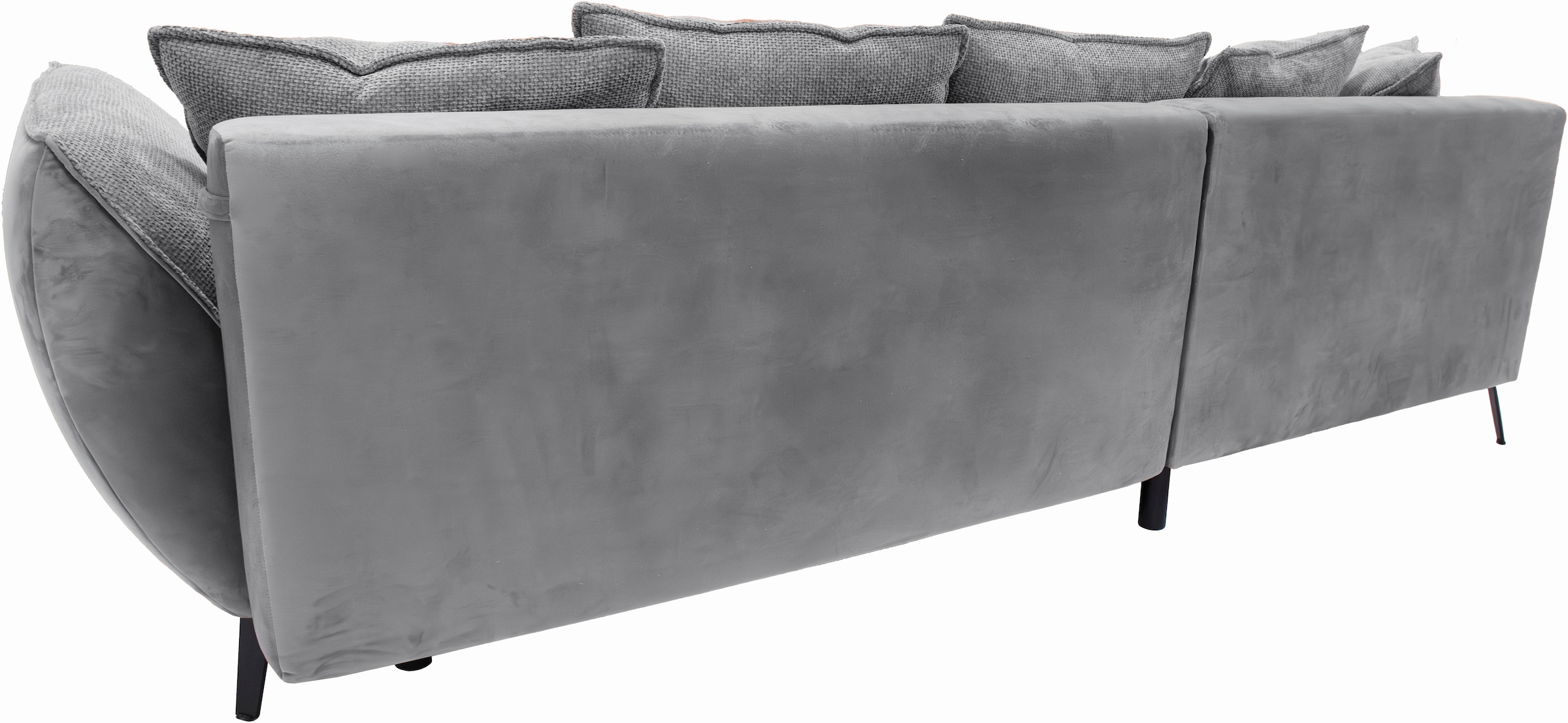 exxpo - sofa fashion Ecksofa »Midway Easy-Lift-Bettfunktion, 15cm bodenfrei, bequem, Breite 282cm« inkl. Bettfunktion und praktischem Bettkasten, L-Form