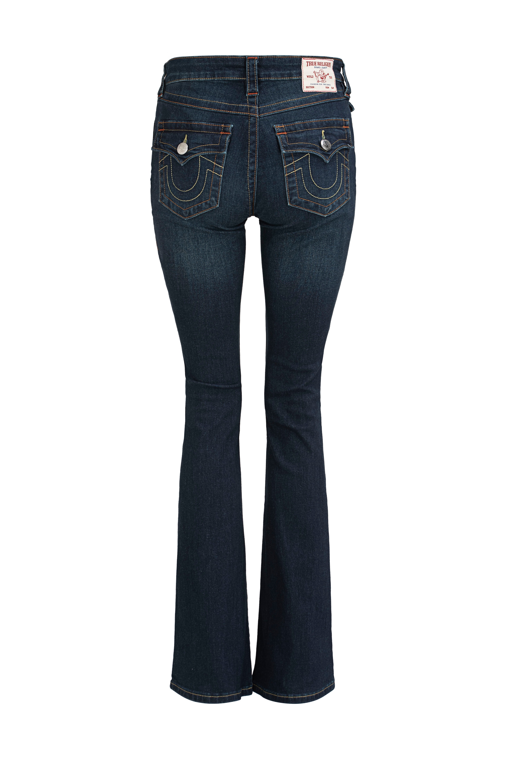 True Religion Jeans bootcut »BECCA MR BOOTCUT FLAP« mélange de coton, coupe bootcut