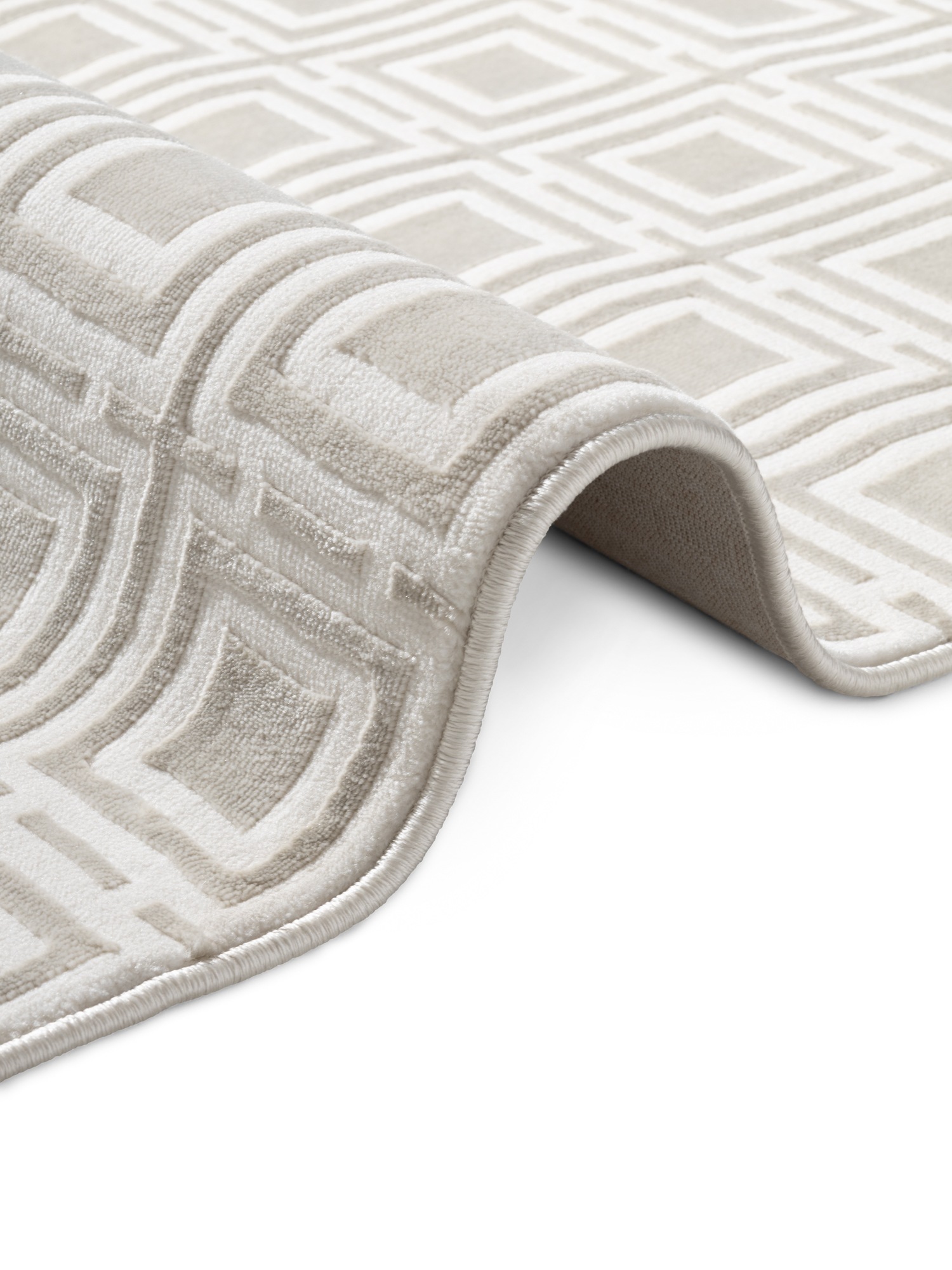 ELLE DECORATION Designteppich »Howlite« rechteckig 9 mm Höhe Wohnzimmer, Schlafzimmer, Läufer, Hoch-Tief Effekt, Flur, Glanz