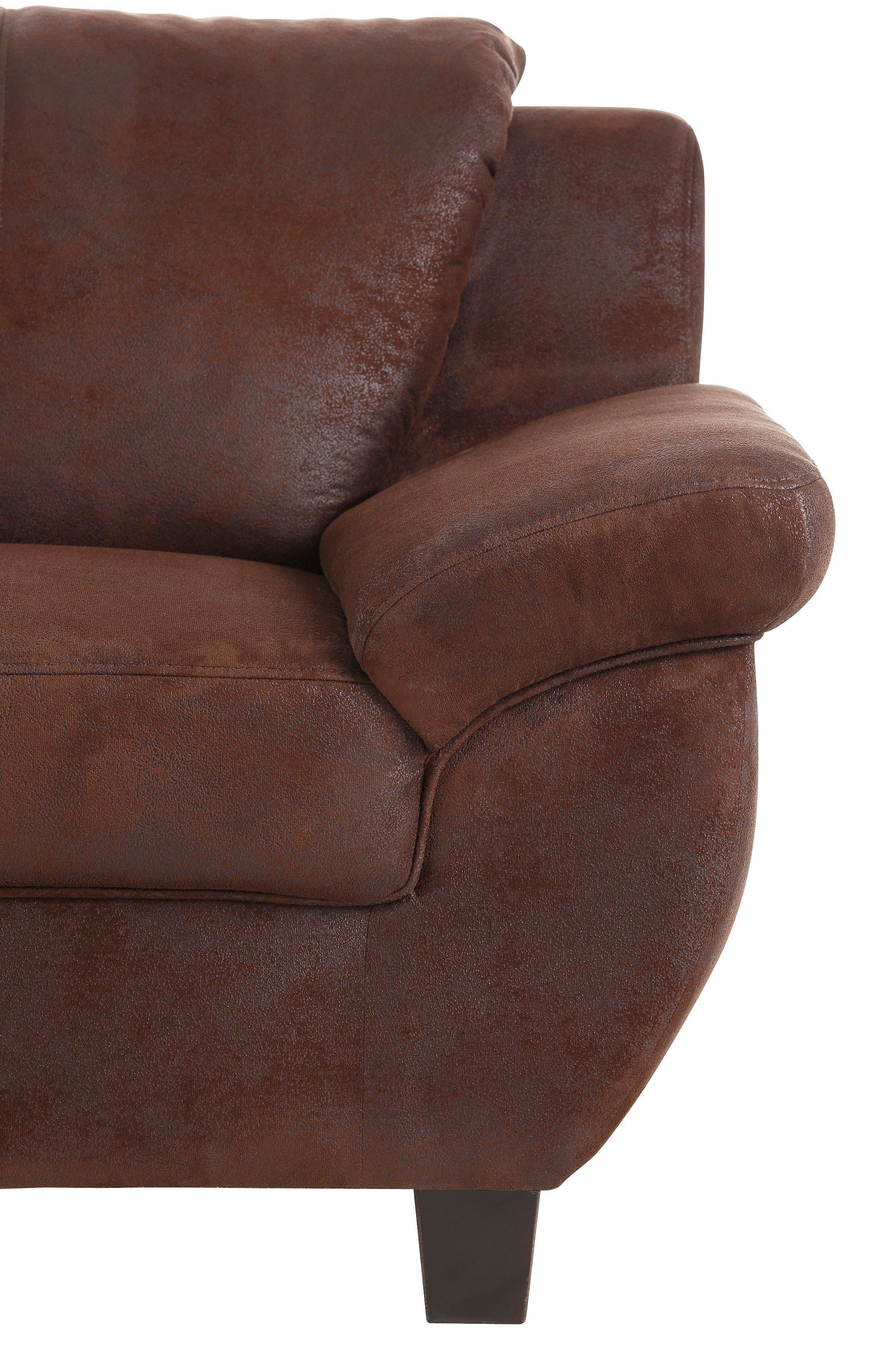 Home affaire Fauteuil »Yesterday belastbar bis 140kg/ Sitz« Microfaser MELROSE®, mocca