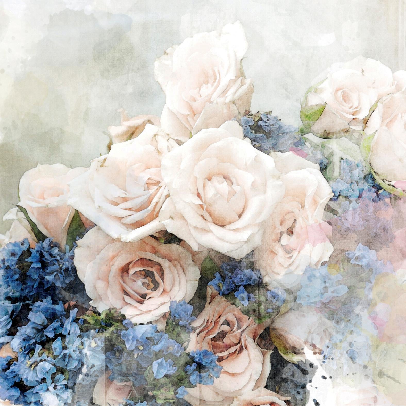 queence Dekokissen »Blüten« Kissenhülle ohne Füllung, 1 Stück