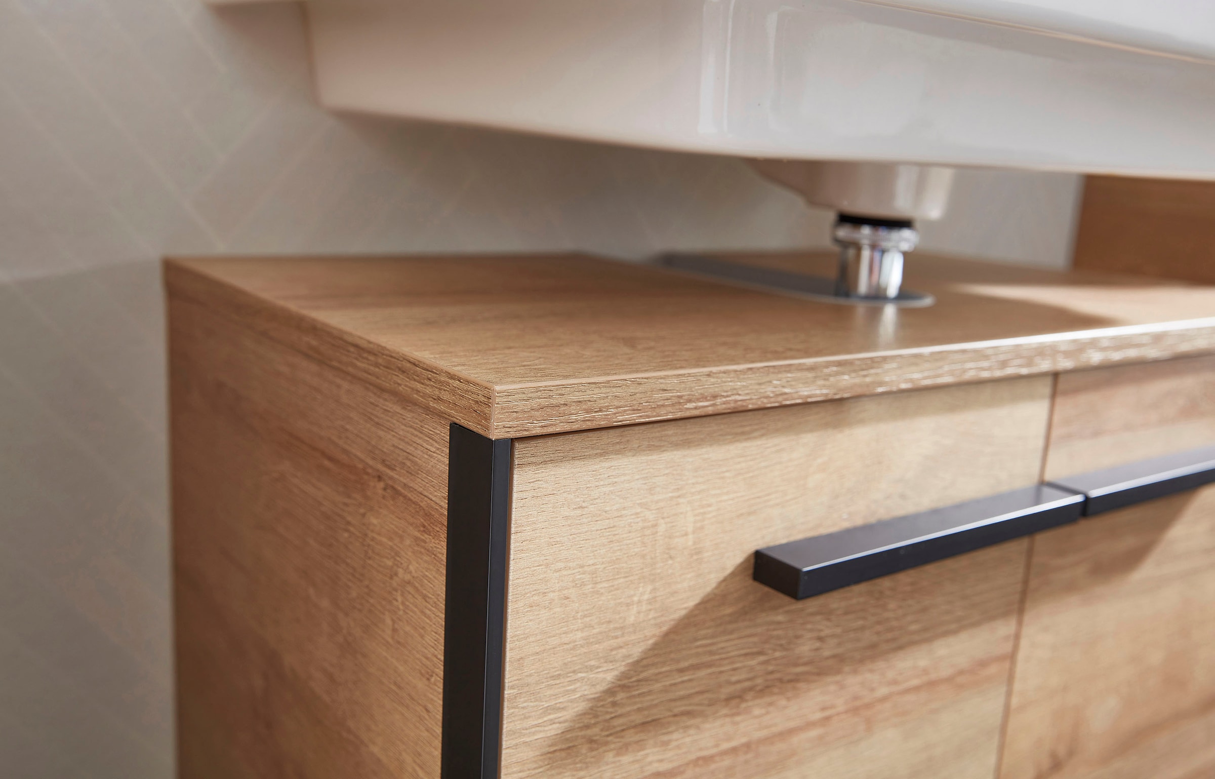 Saphir 1100000002199 »Quickset 395 5-teilig, Waschbeckenunterschrank mit LED-Spiegelschrank« 5 cuis tlg.