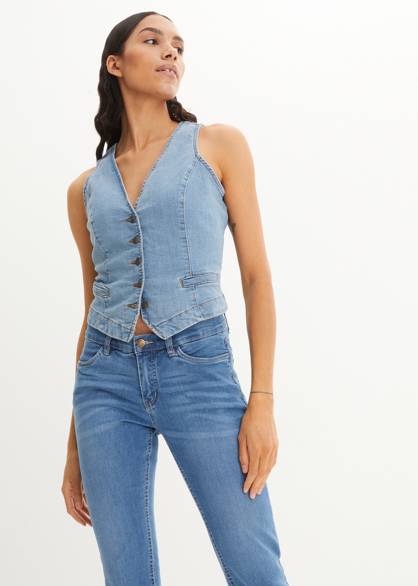 bonprix Jeans 7/8 Slim fit Passform, schmale Beinform, 7/8-Länge