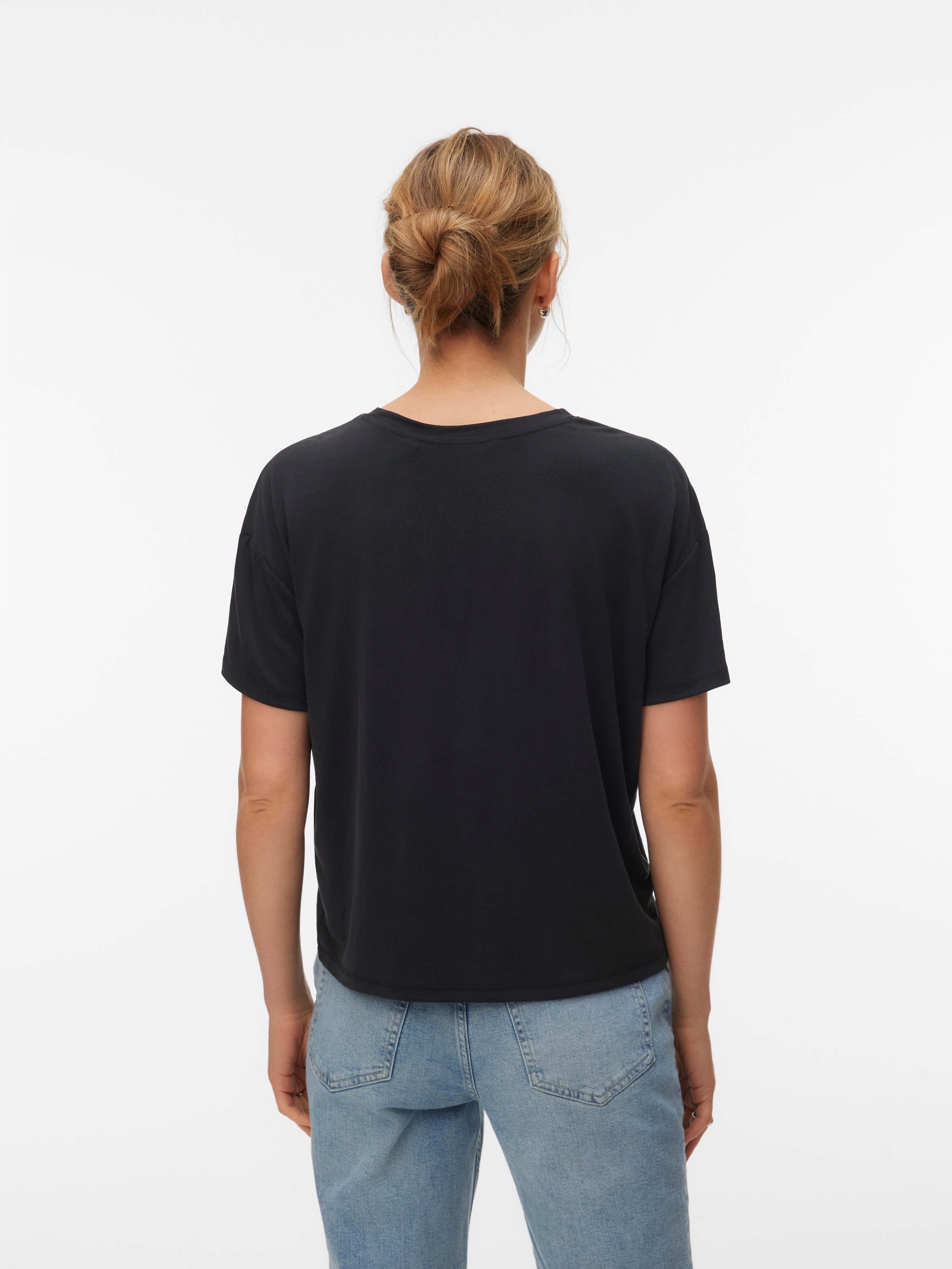 Vero Moda T-shirt à manches courtes »VMFILLI 2/4 TEE JRS NOOS« mélange de matières, coupe décontractée