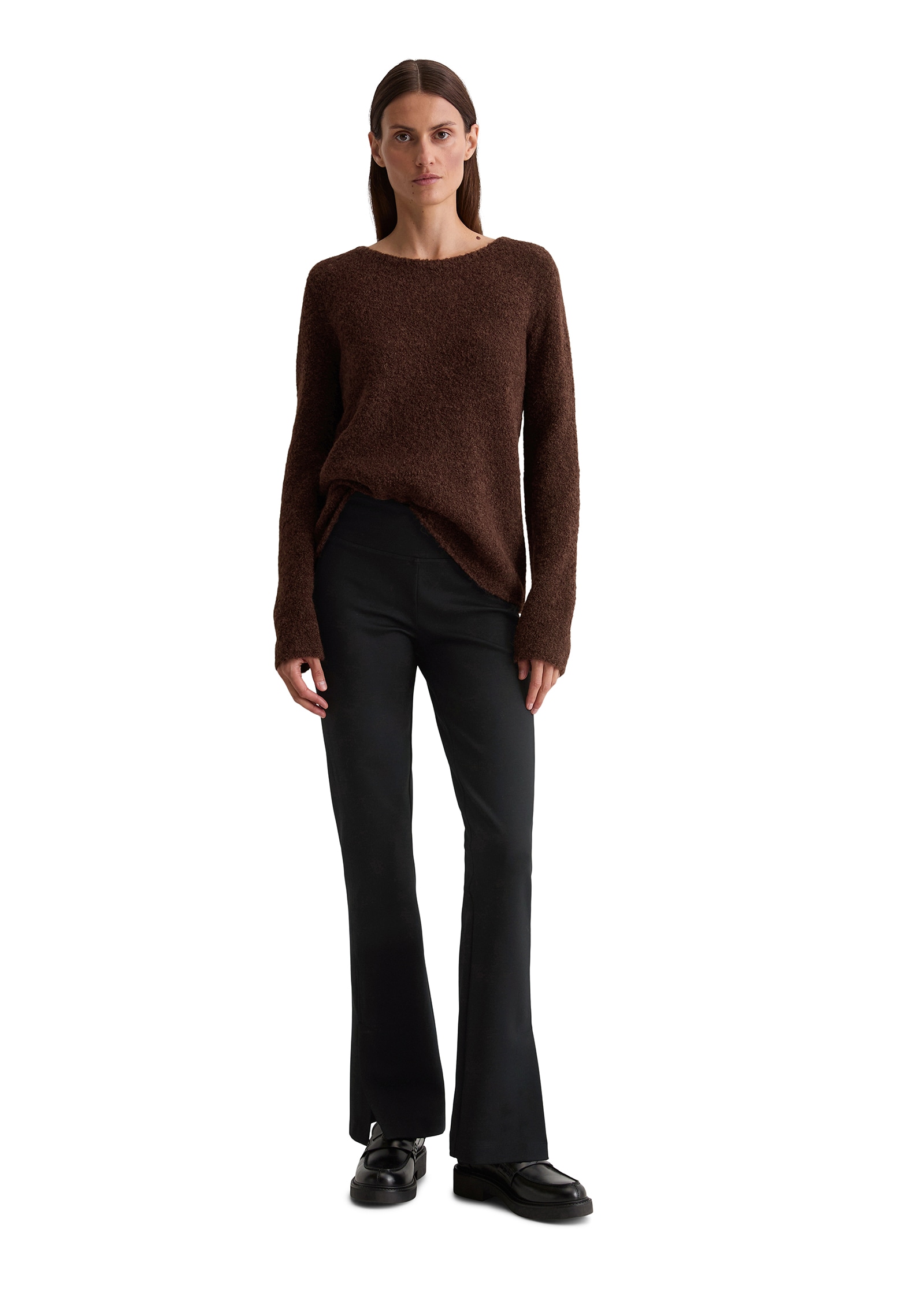 Marc O'Polo Pantalon en jersey  relaxed fit mit breitem Bund