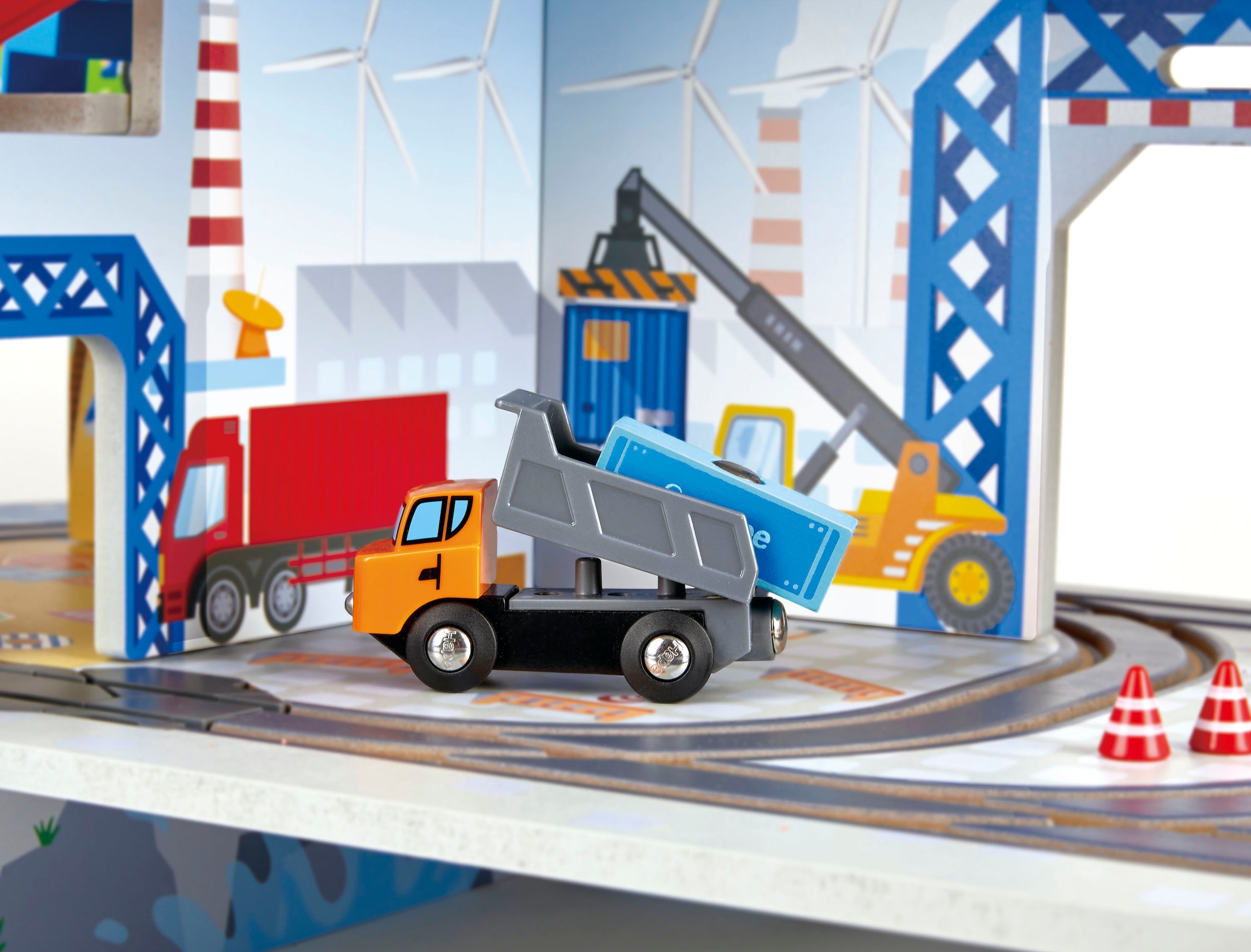 Hape Spielzeug-Eisenbahn »Mega City Eisenbahn«