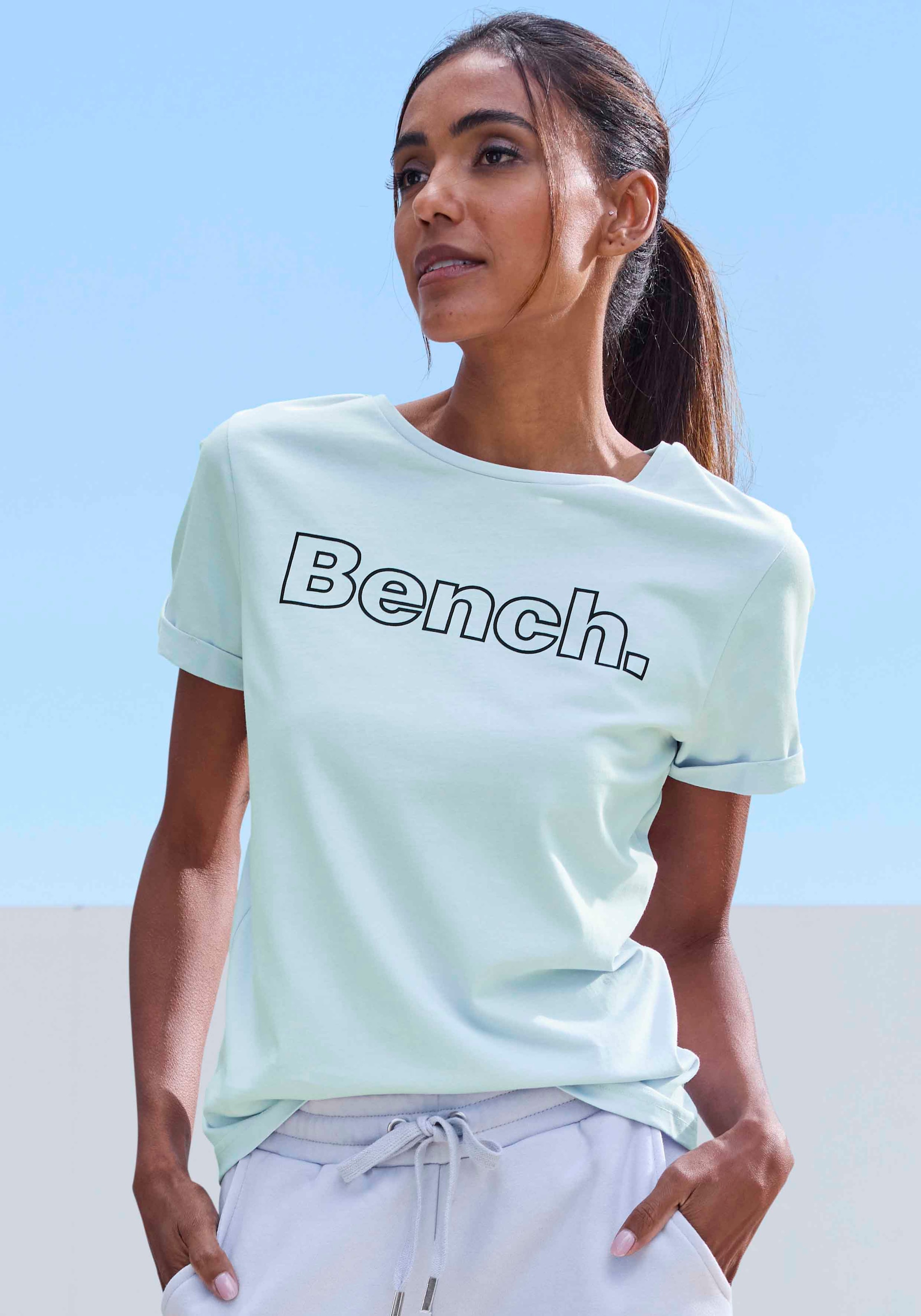 Bench. Loungewear T-shirt Packung, 2 cuis mit Logodruck